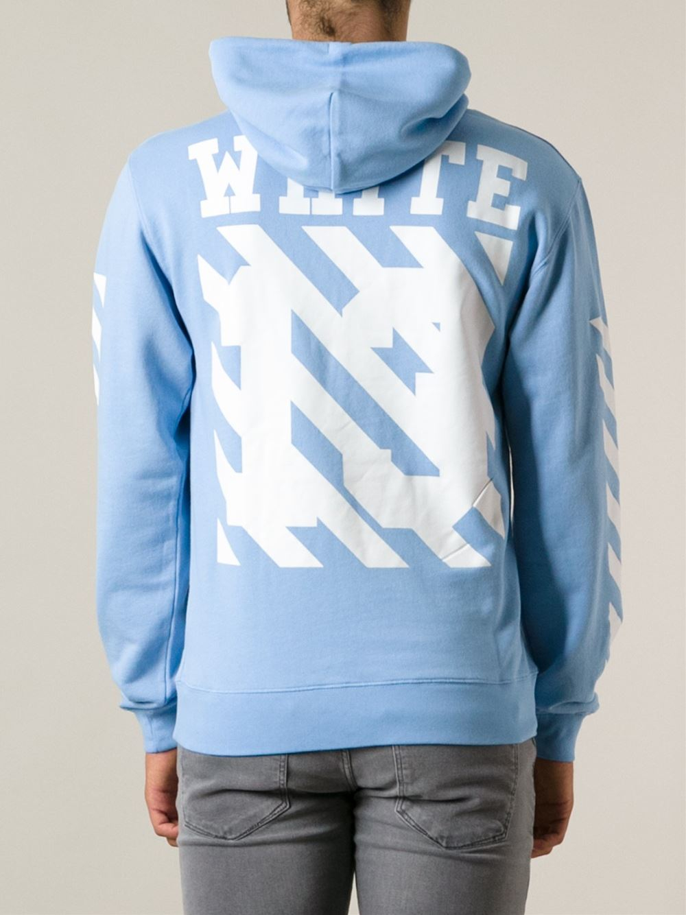 Blue And White Off White Hoodie Hotsell, SAVE 60% - raptorunderlayment.com