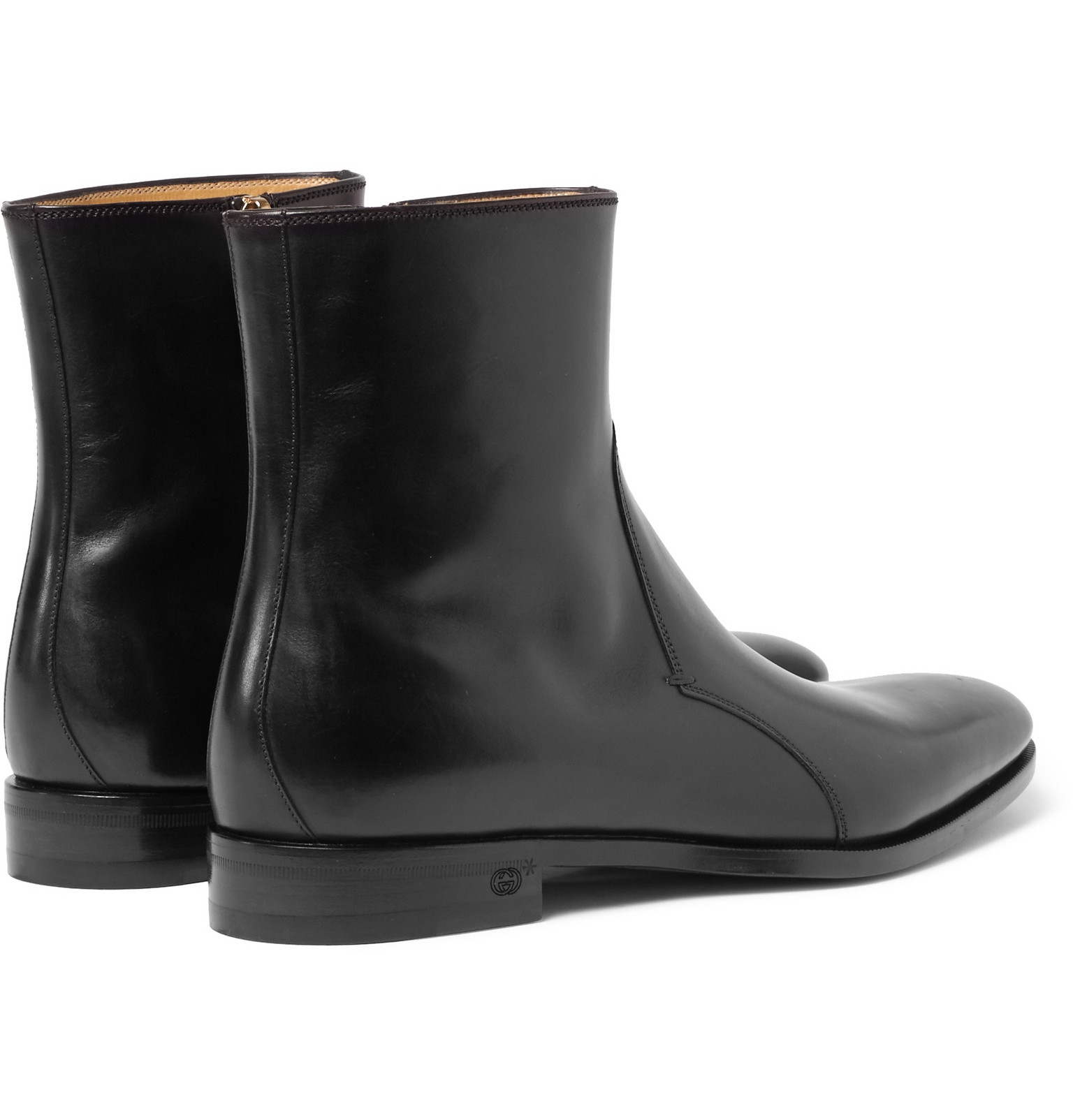 Gucci Leather Chelsea Boots in Black for Men - Lyst