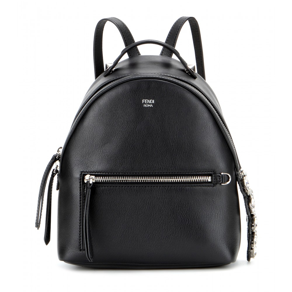 Fendi Embellished Leather Backpack in 