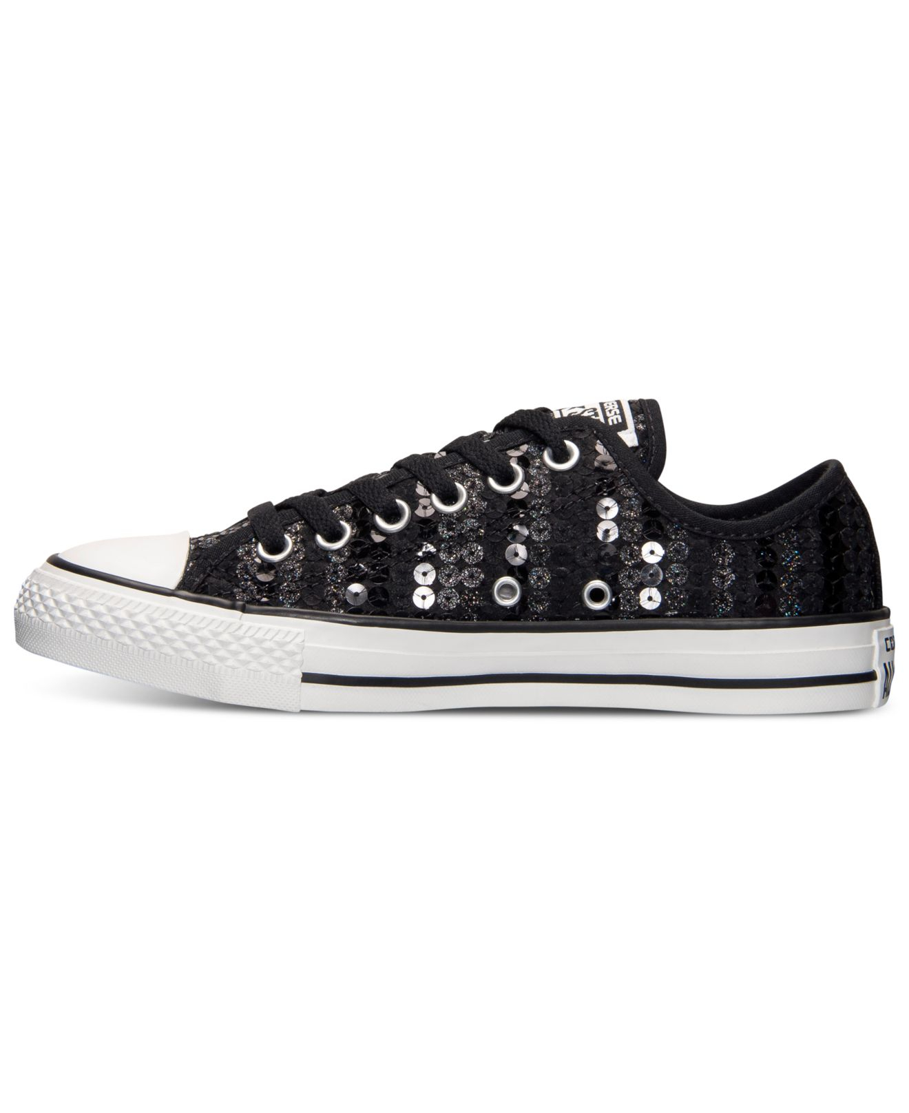 Converse Women's Chuck Taylor Ox Sequin Casual Sneakers From Finish in |