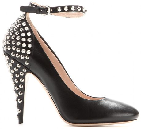 miu miu leather pumps
