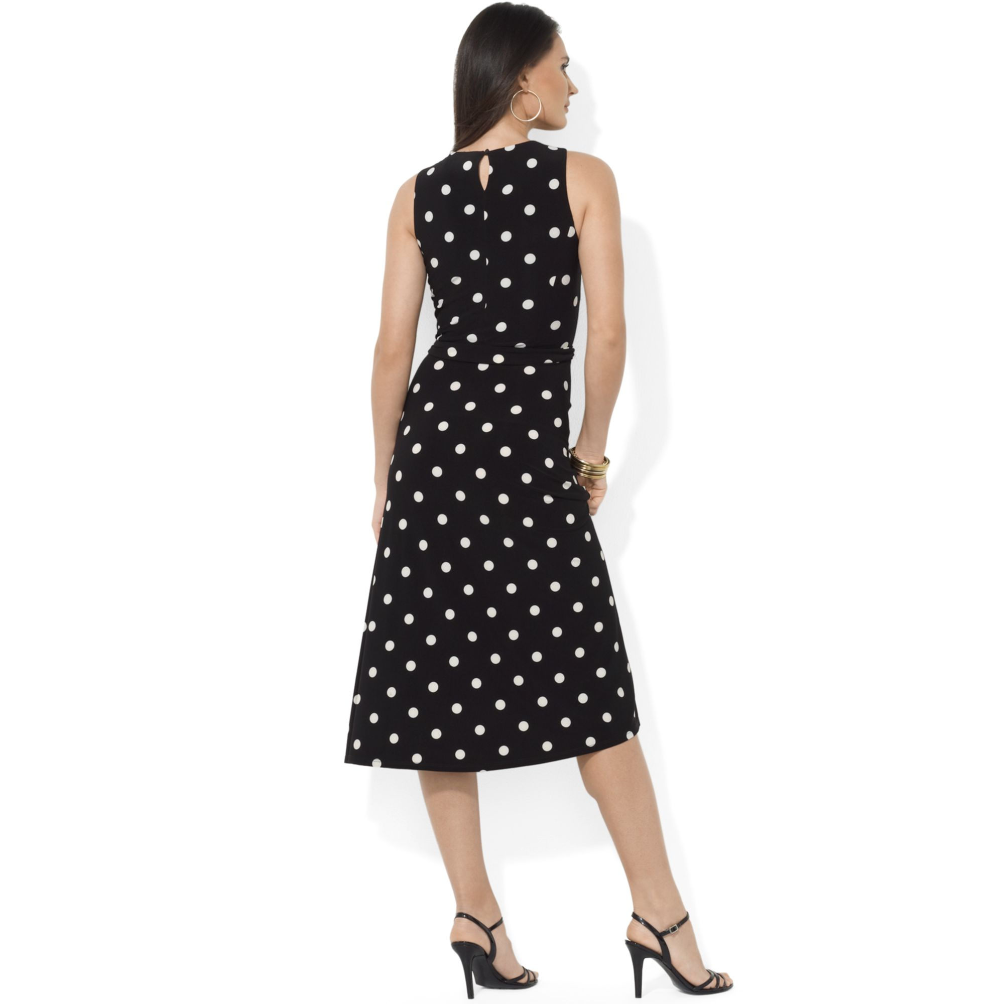 A line shop polka dot dress