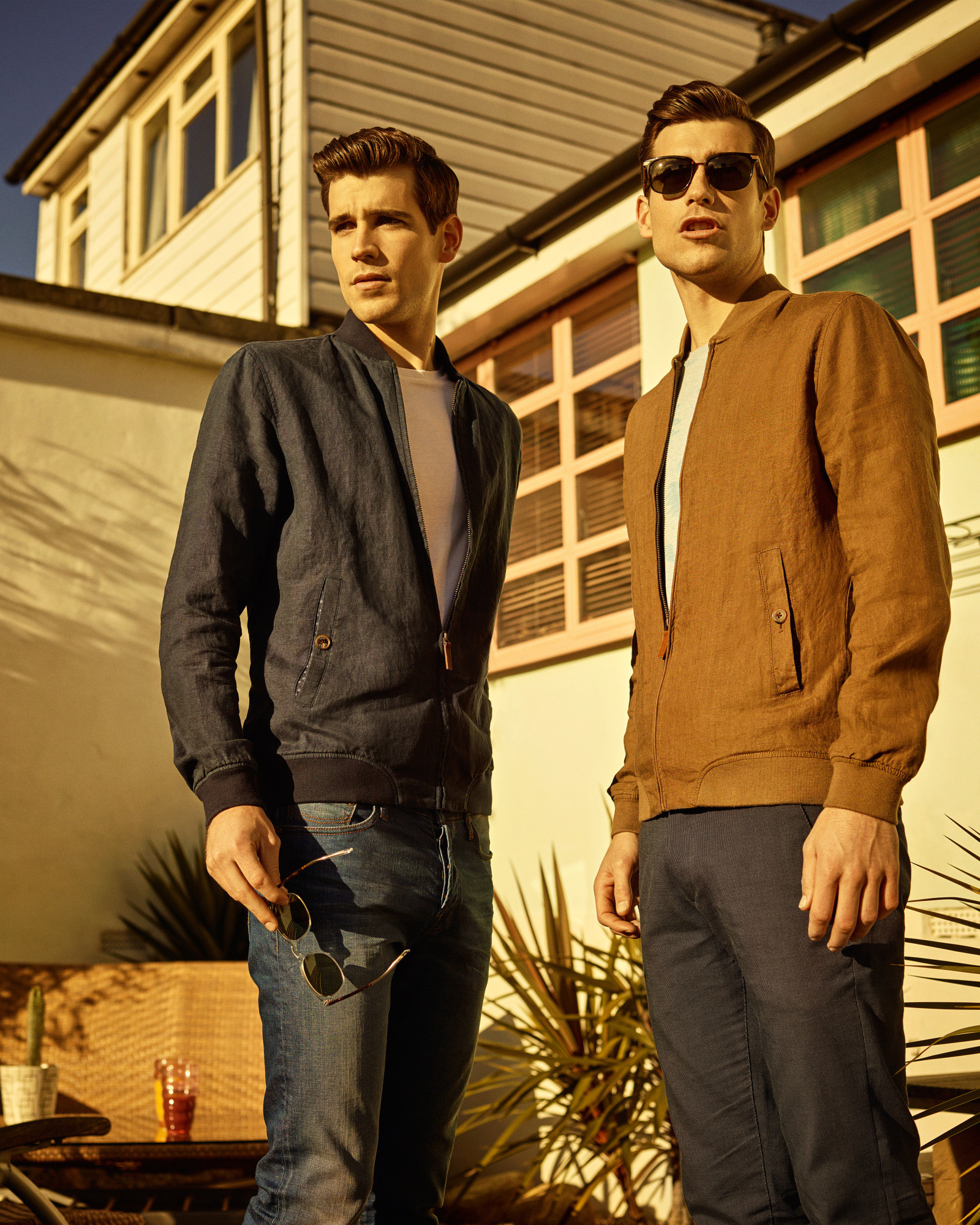 ted baker linen bomber jacket