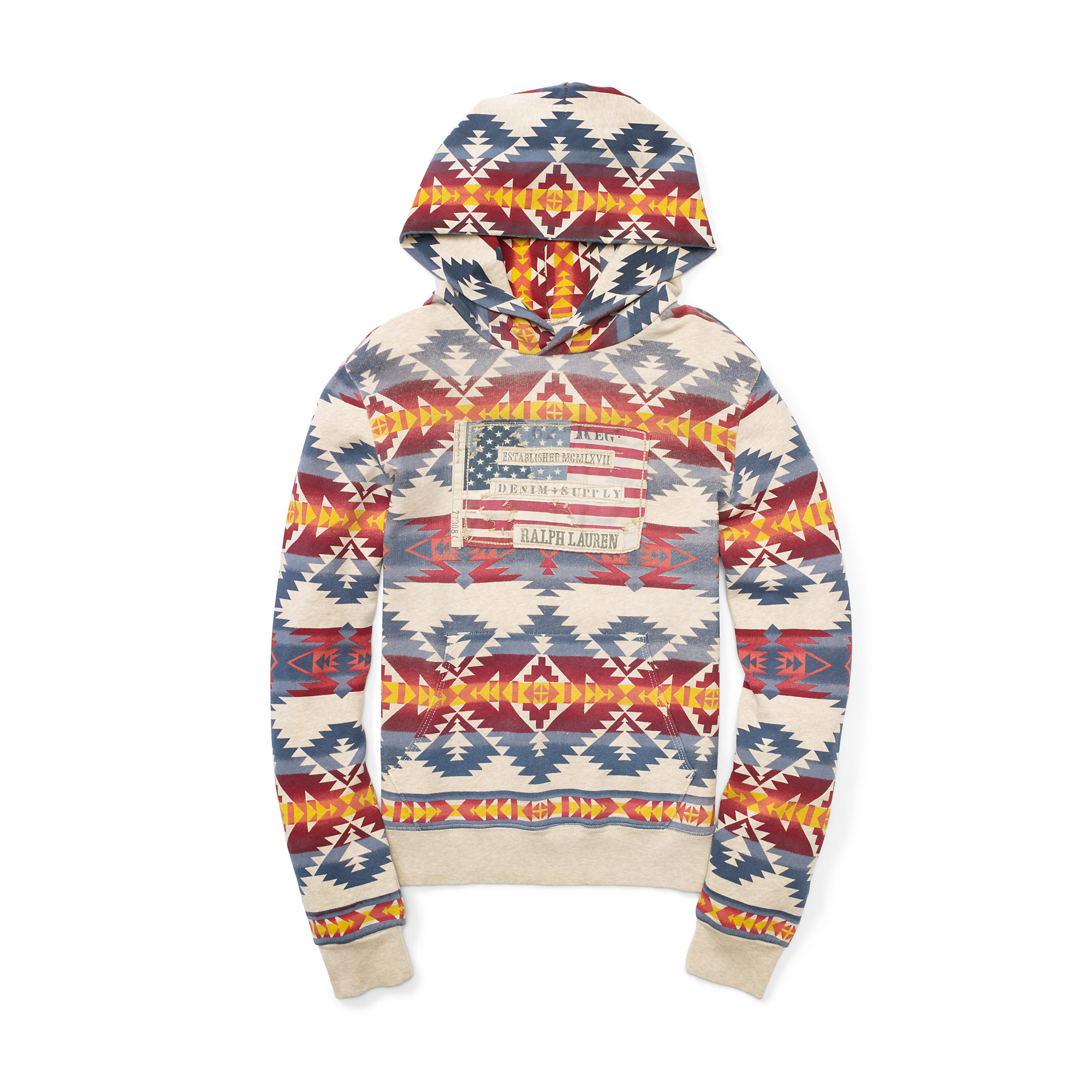 Denim & Supply Ralph Lauren Flag-patch French Terry Hoodie for Men | Lyst