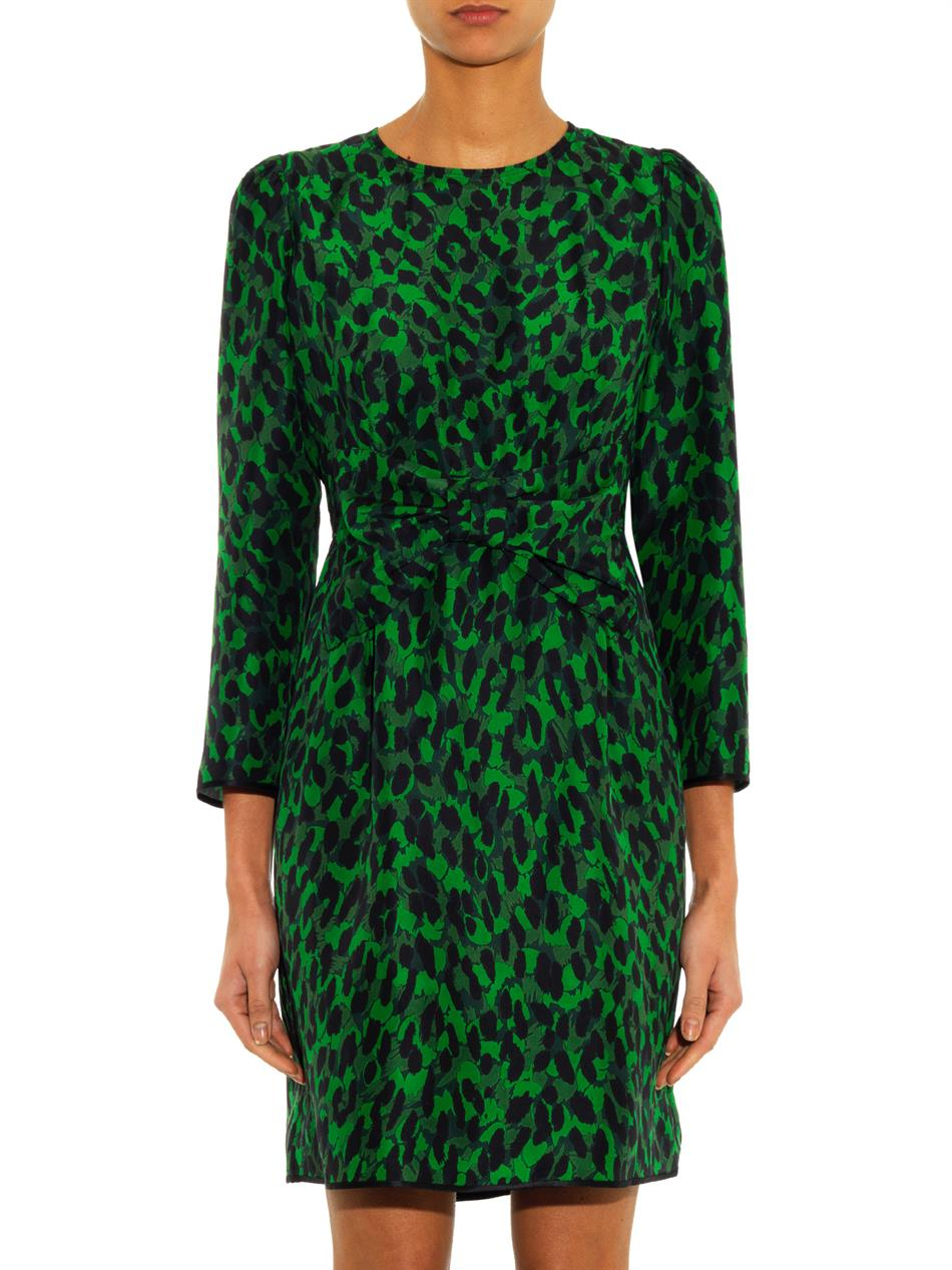 Marc Jacobs Satin Leopard-print Bow 