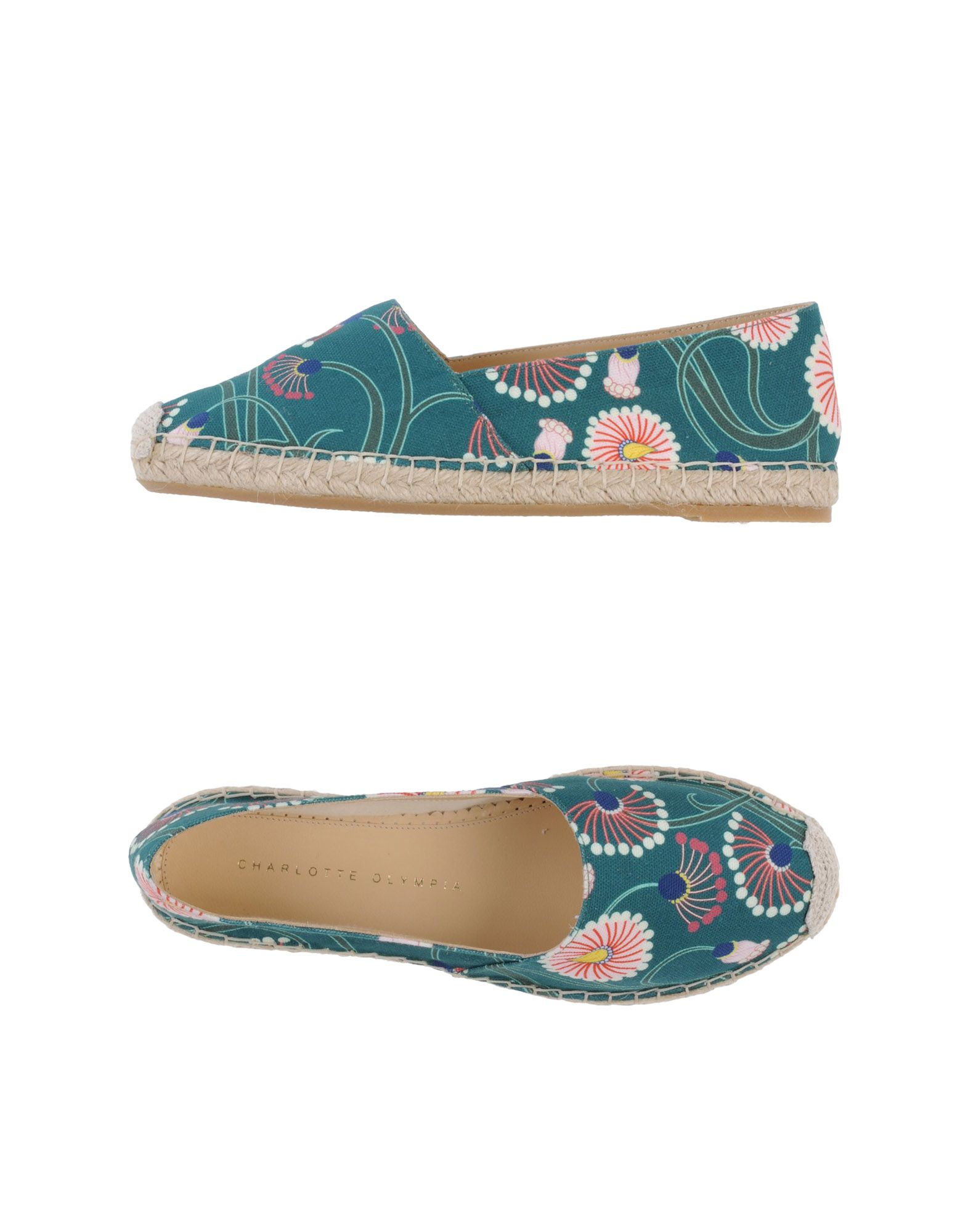 Charlotte Olympia Espadrilles in Green | Lyst