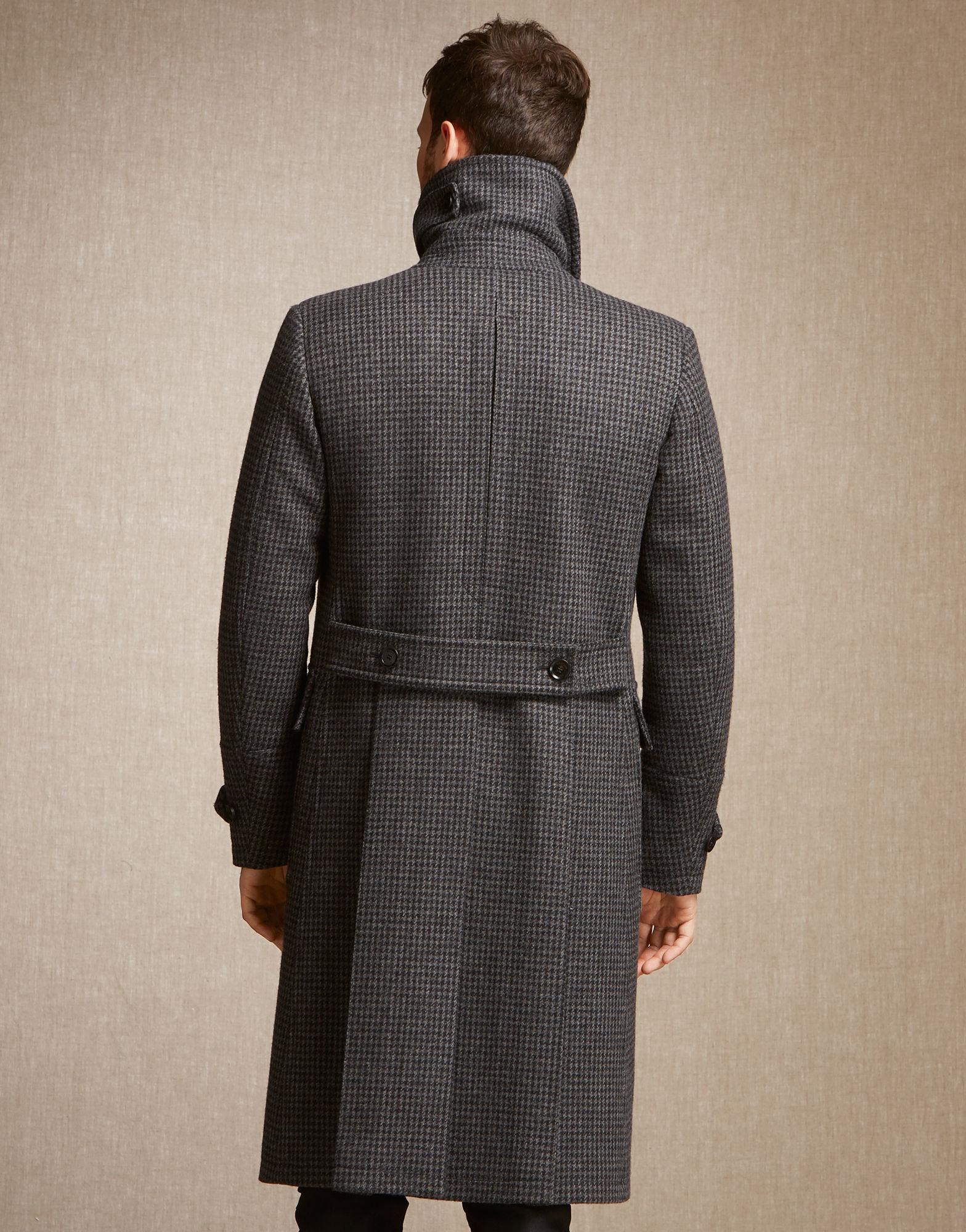 Entender mal Constitución primavera Belstaff Milford Coat In Black/charcoal Tweed for Men | Lyst Canada