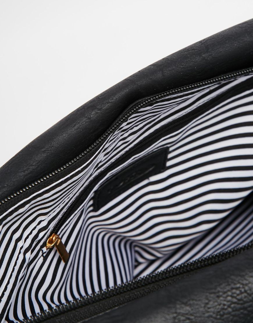Yoki Fashion Studded Shoulder Bag in Black | Lyst