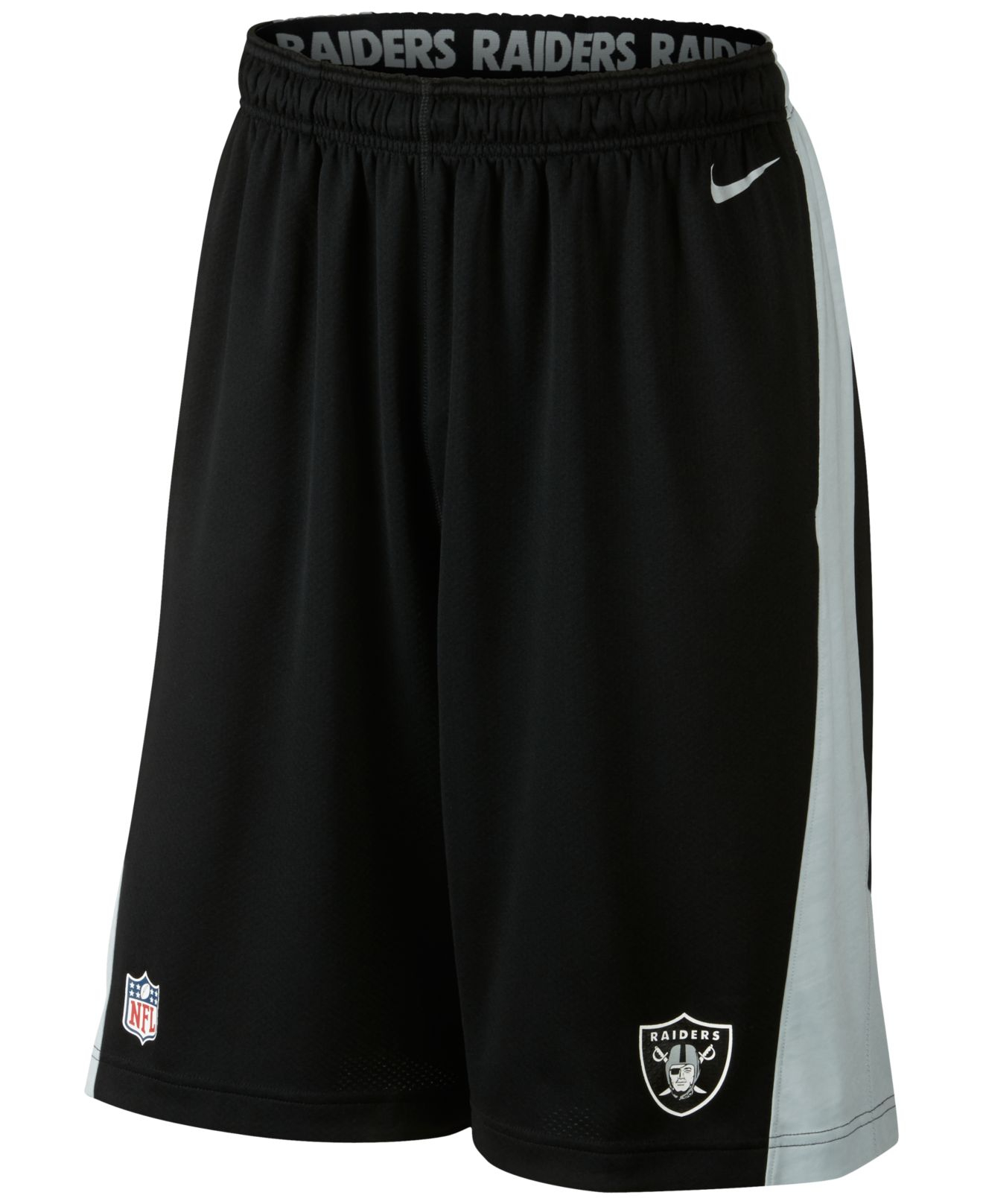 Nike Men'S Oakland Raiders Fly Xl Dri-Fit Shorts in Black for Men - Lyst