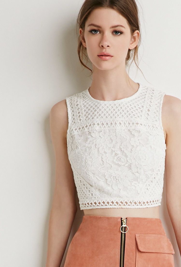 white mesh diamond pants