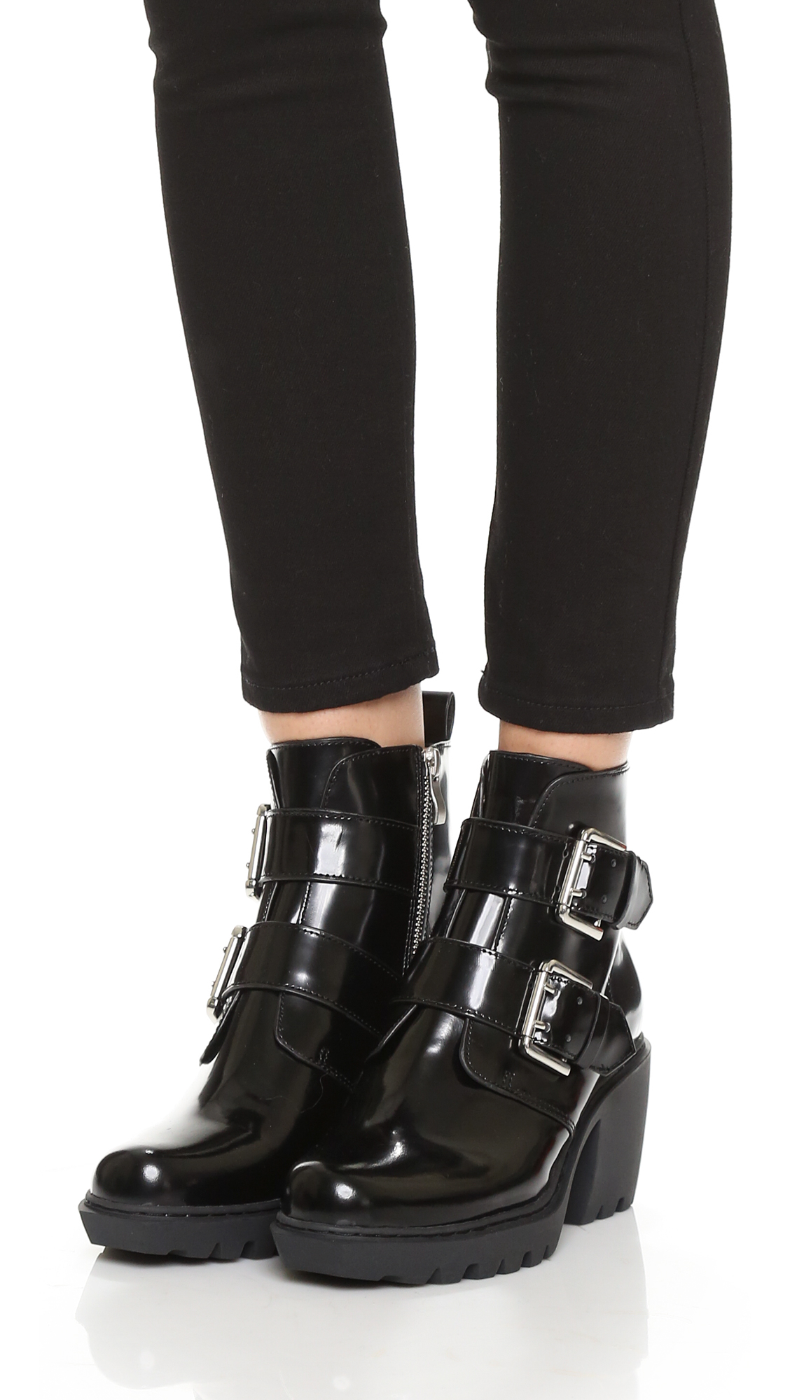 black grunge boots
