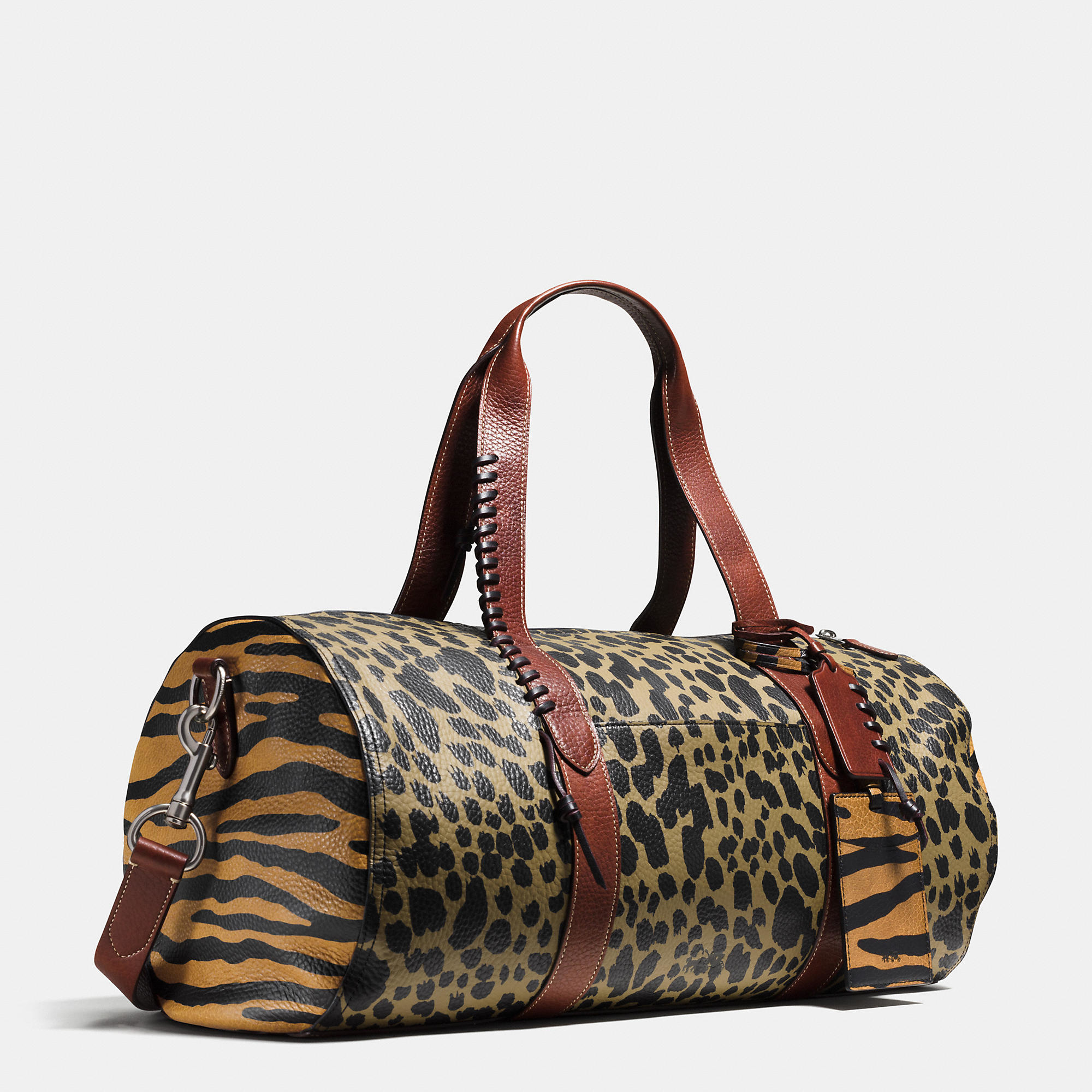 Lyst Coach Large Gym Bag In Printed Pebble Leather Black Gallery