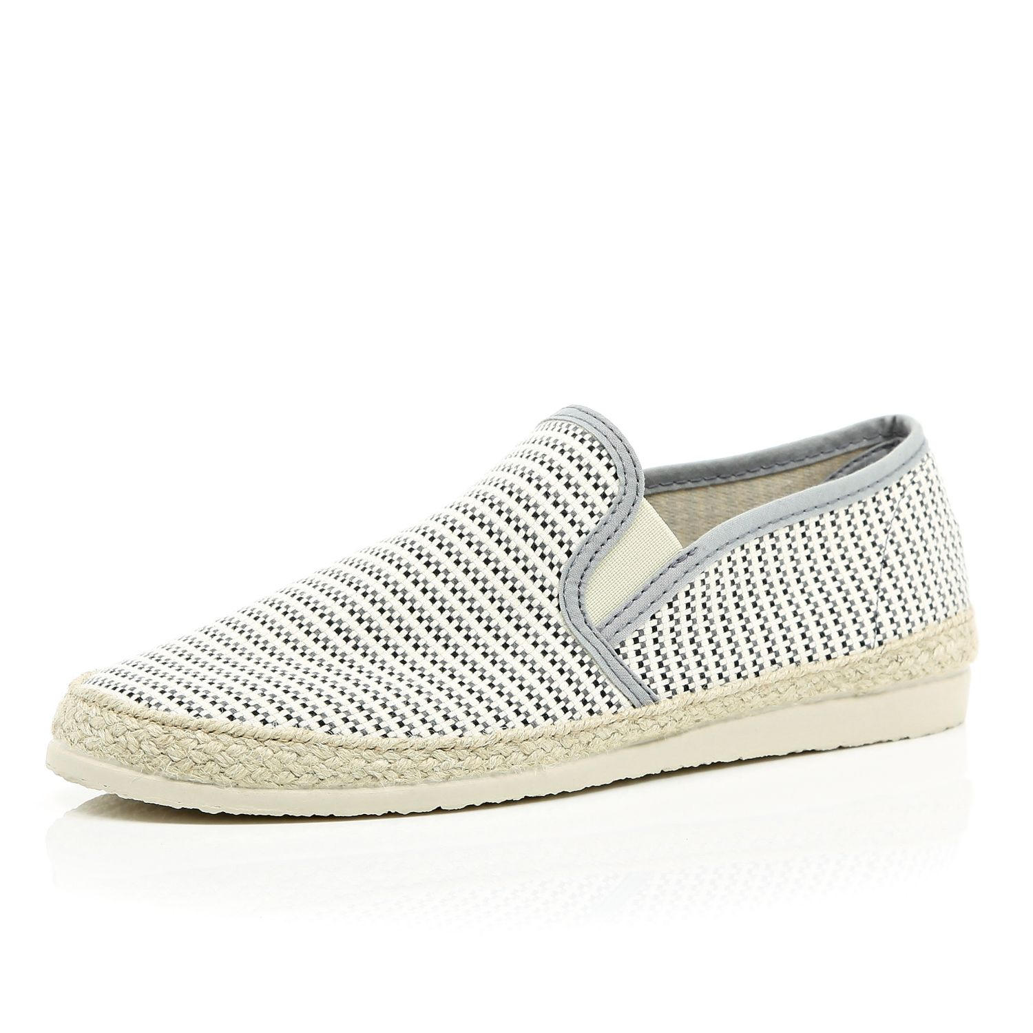 river island grey plimsolls