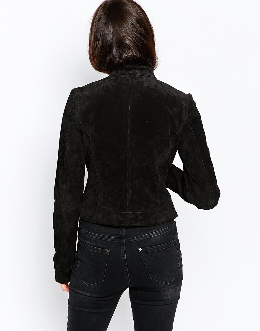 vero moda pink suede jacket