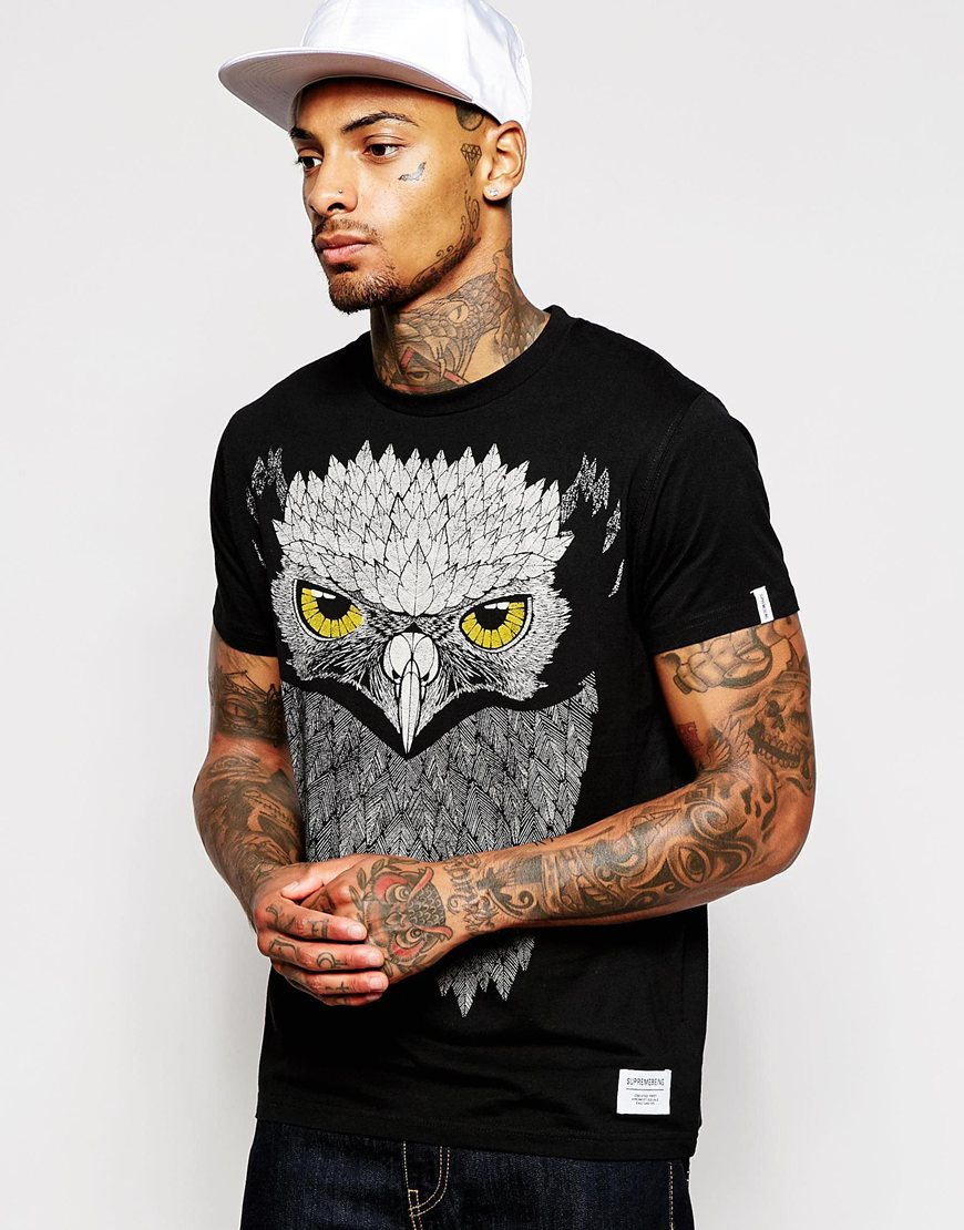 Supremebeing Supremebeing Strix T-shirt With Owl Print in ...