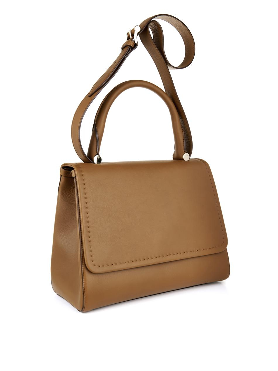 Max Mara Large J Bag in Brown Lyst