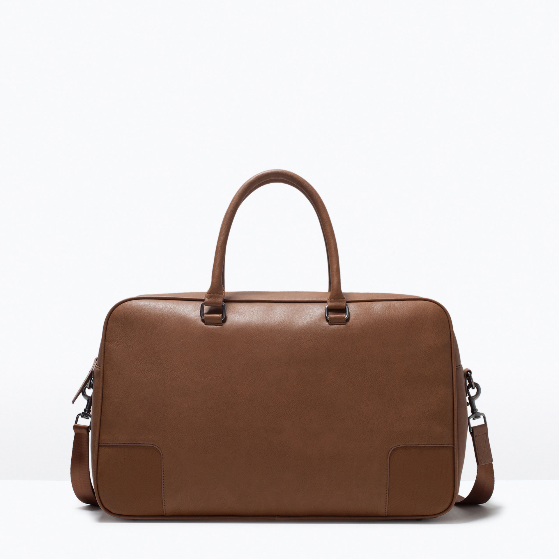 Zara Classic Bowling Bag in Brown for Men (Leather) Lyst