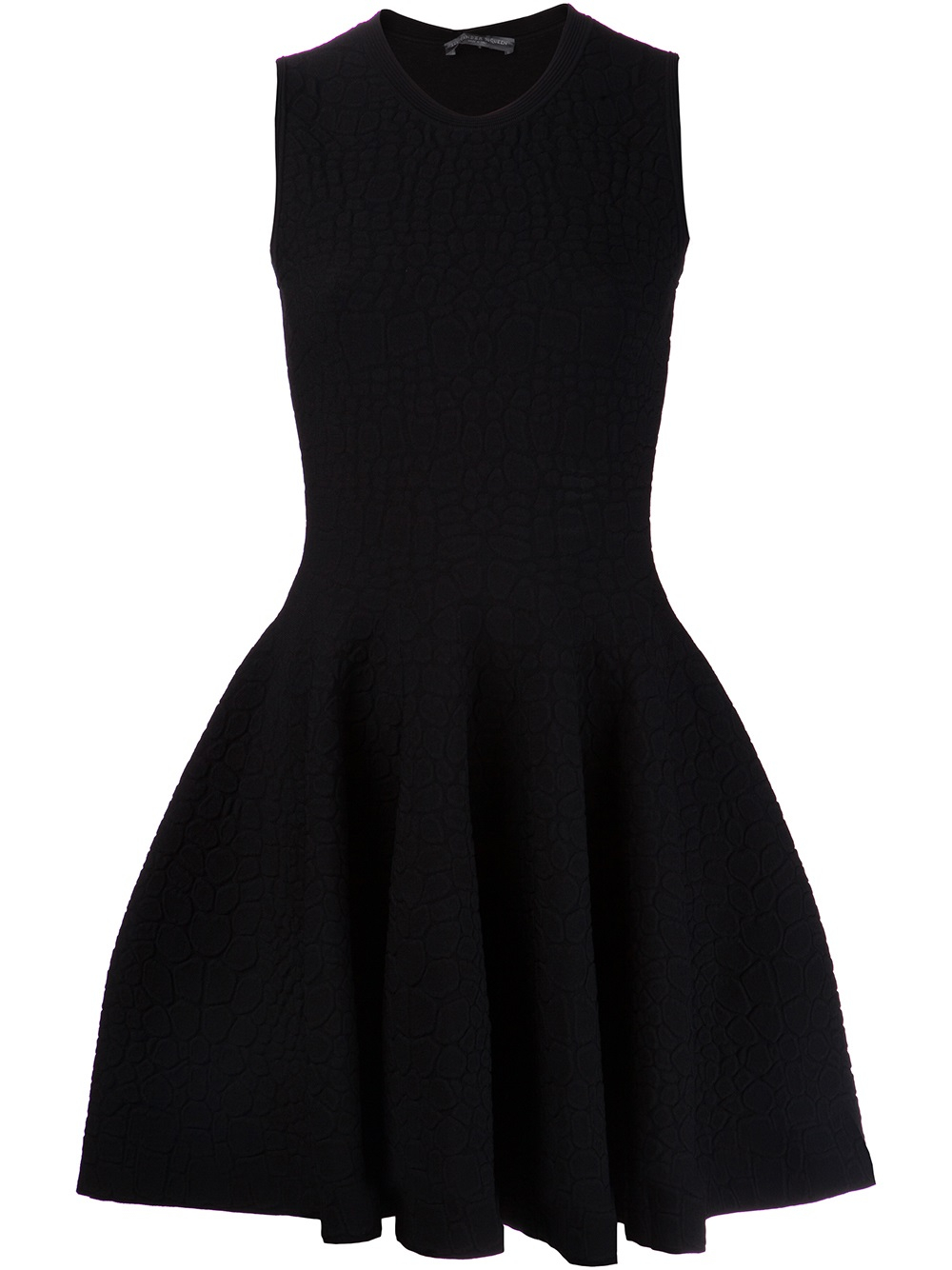 Alexander McQueen Pleated Dress in Black - Lyst