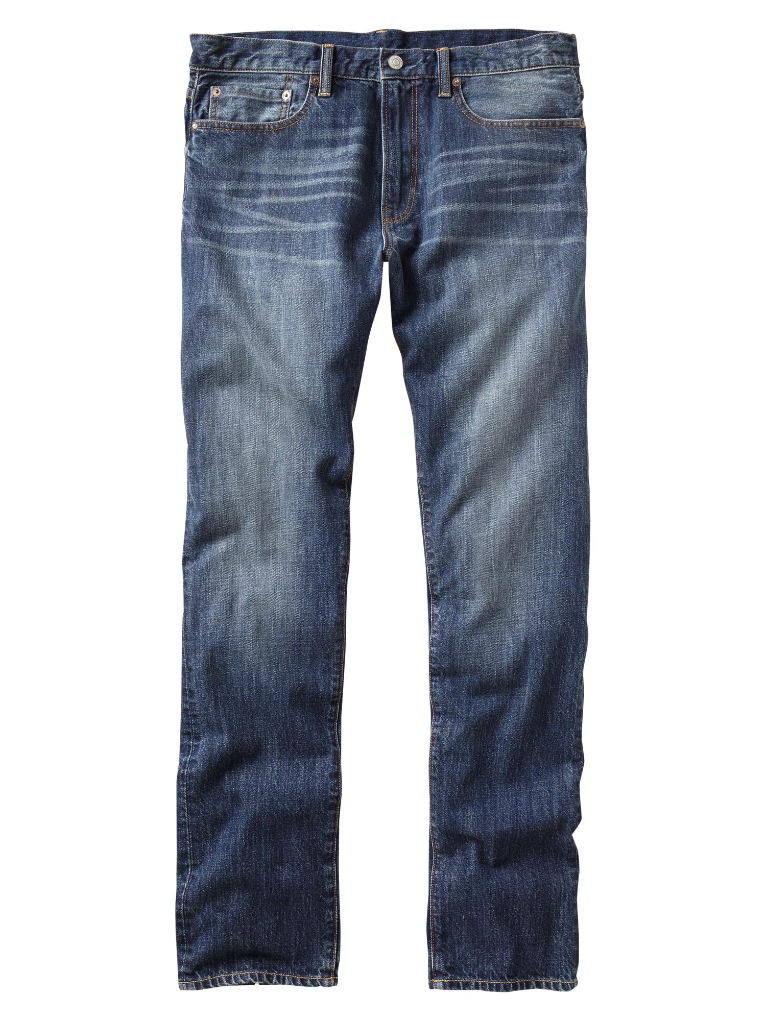 Gap 1969 Standard Taper Fit Jeans (worn Blue Wash) in Blue for Men