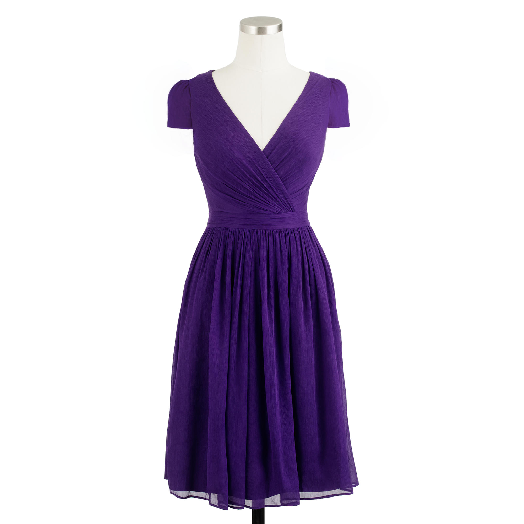 Lyst - J.Crew Mirabelle Dress In Silk Chiffon in Purple