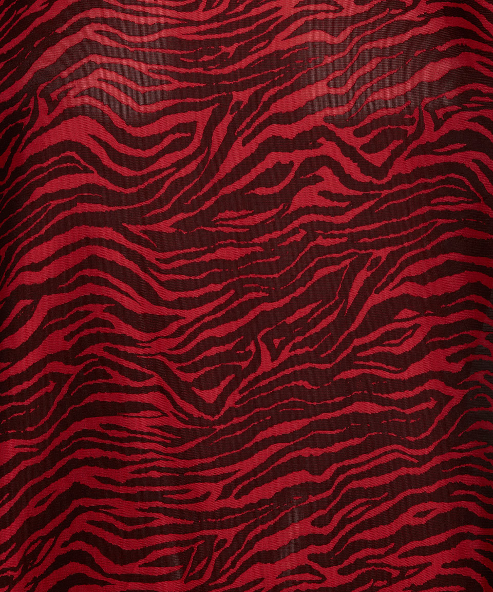 red tiger stripe shirt