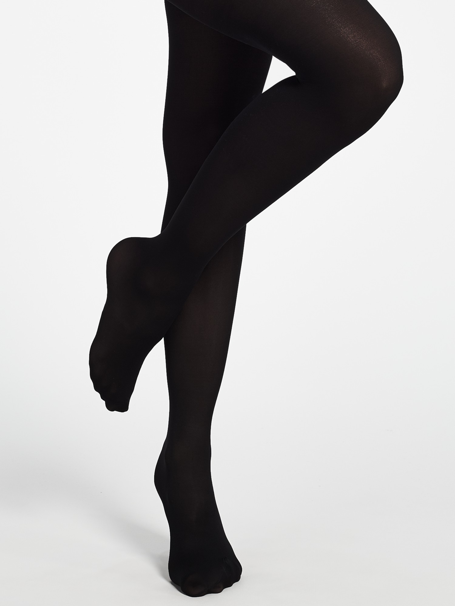 John Lewis Black 40 Denier Opaque Tights Lyst