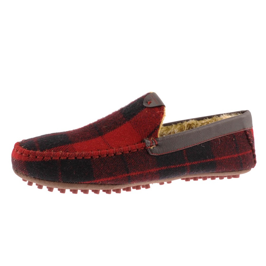 Ted Baker Carota 3 Text Slippers in Red