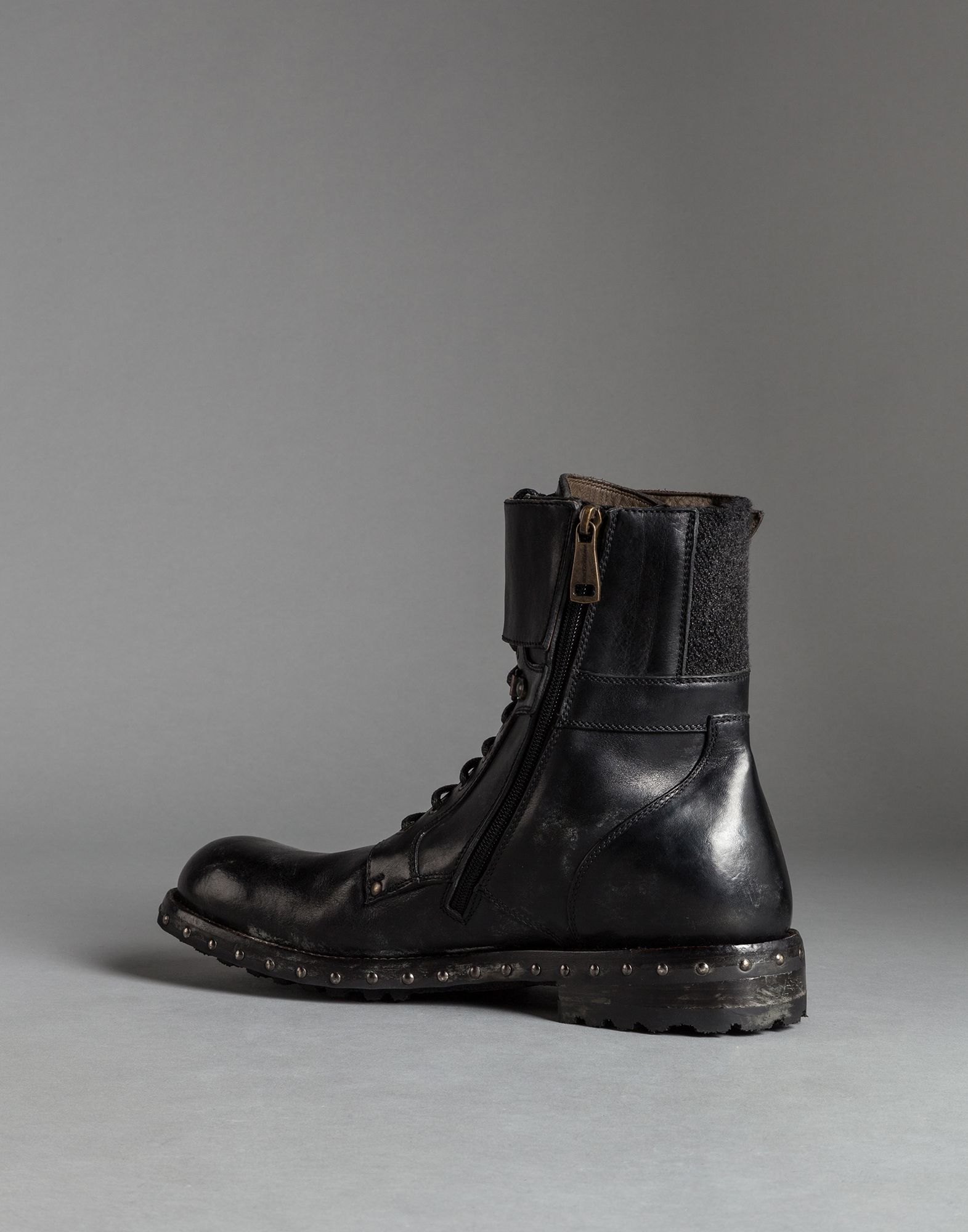 dolce gabbana combat boots