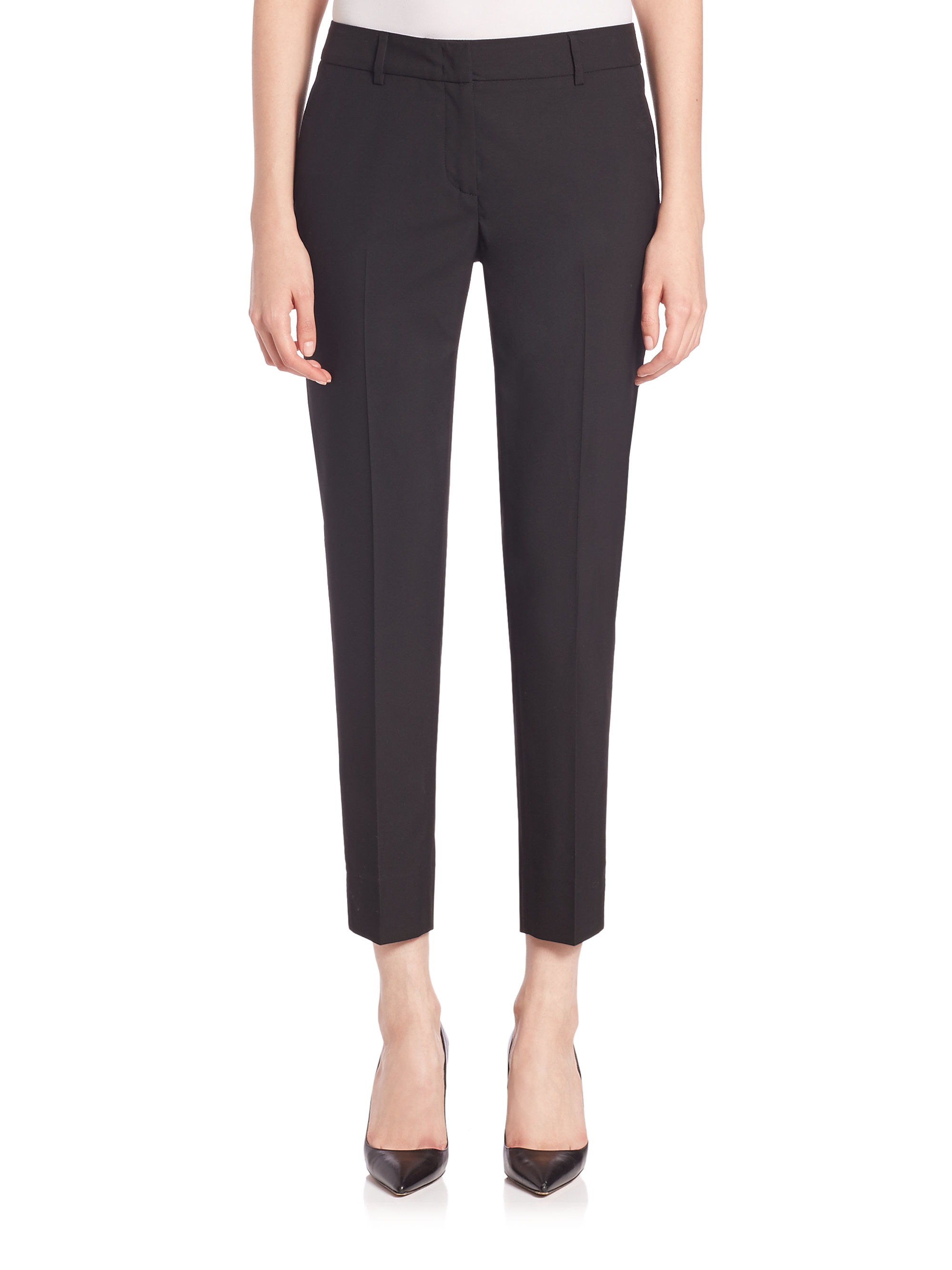 Lyst - Peserico Lightweight Tailored Pants in Black