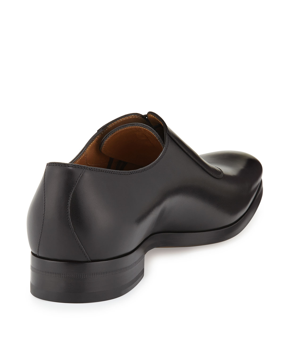 Gucci Leather Laceup Shoe in Black for Men Lyst