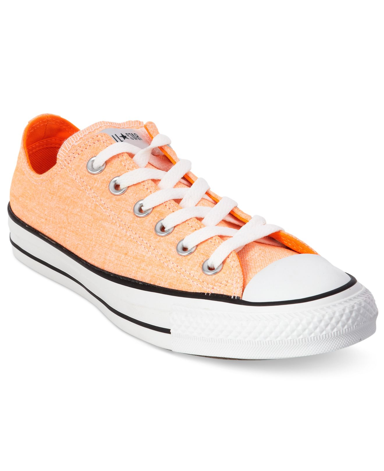 converse neon orange sneakers
