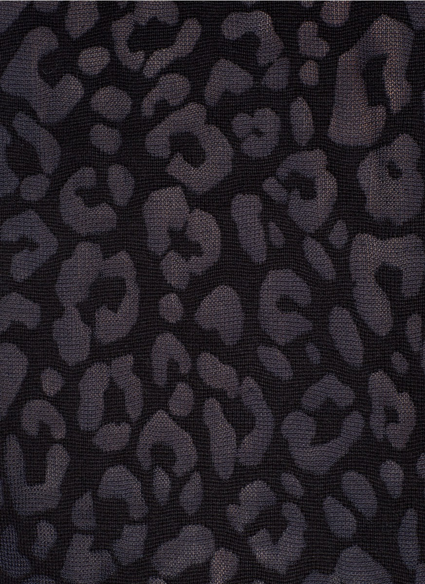 black leopard sweater