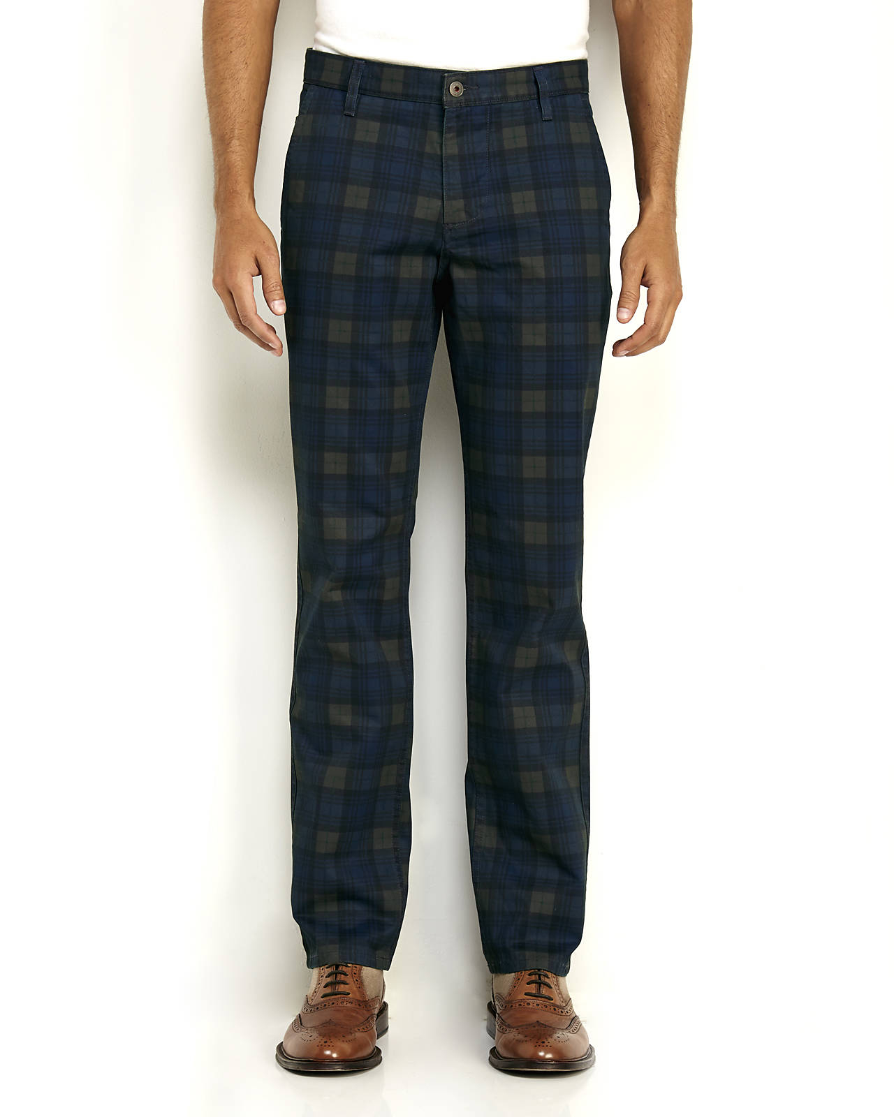 navy blue tapered pants