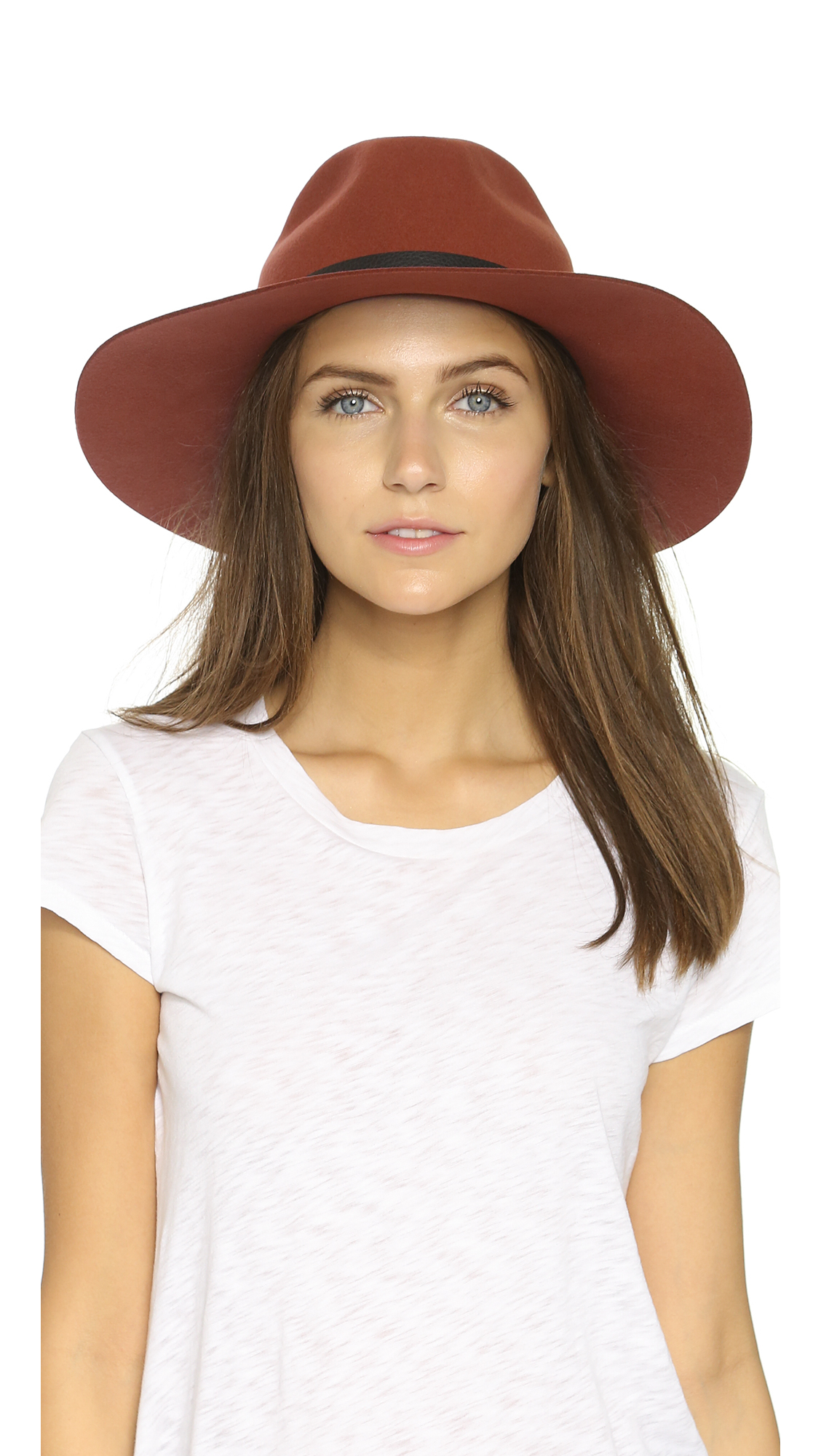 Rag \u0026 Bone Wide Brim Fedora - Burnt 