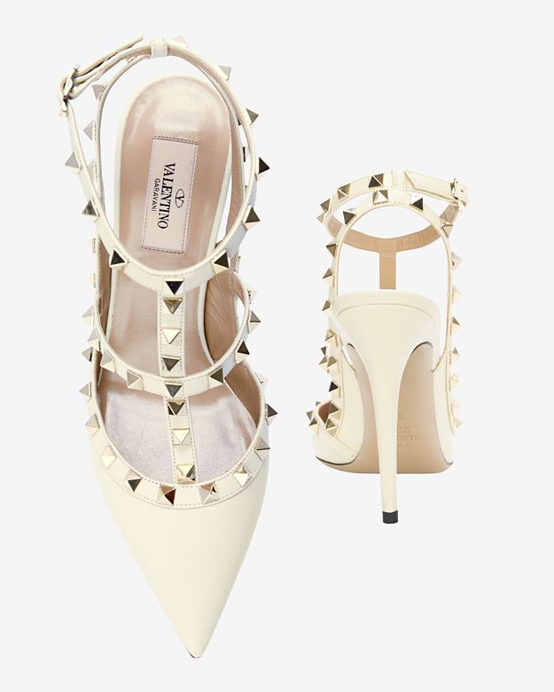 Valentino Cage Pump: Ivory in White - Lyst