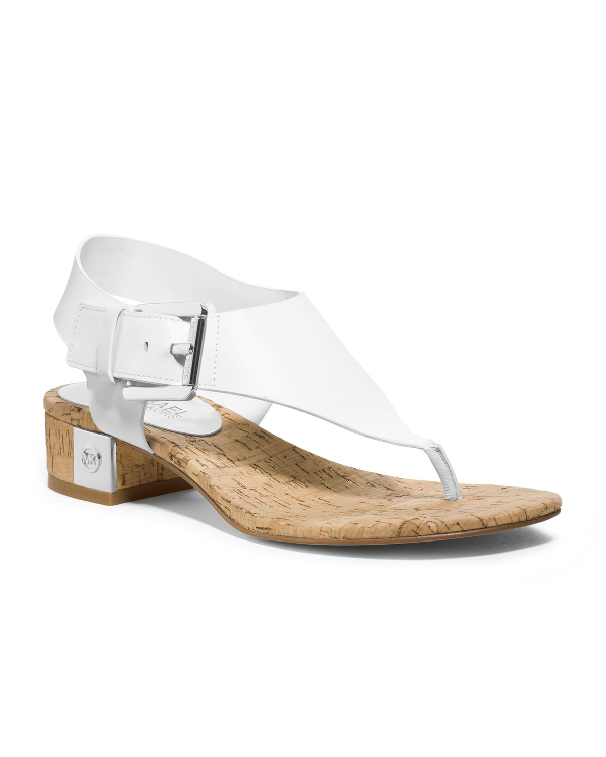 Michael Kors London Thong Sandal in White | Lyst