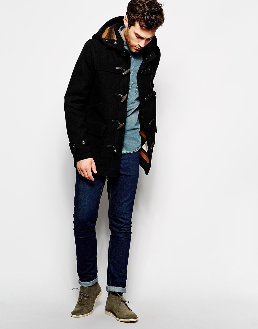 denim duffle coat