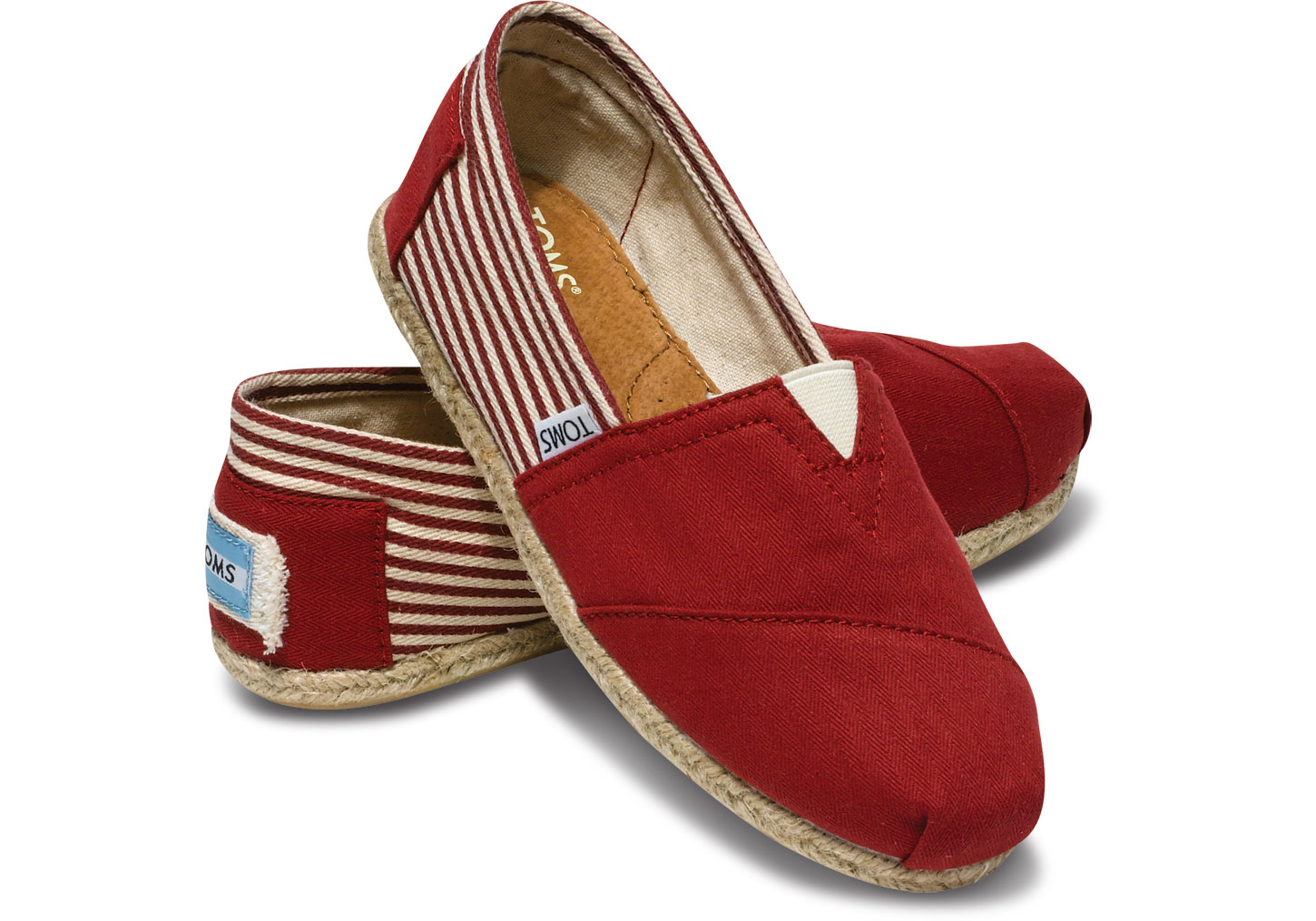 toms university stripe womens