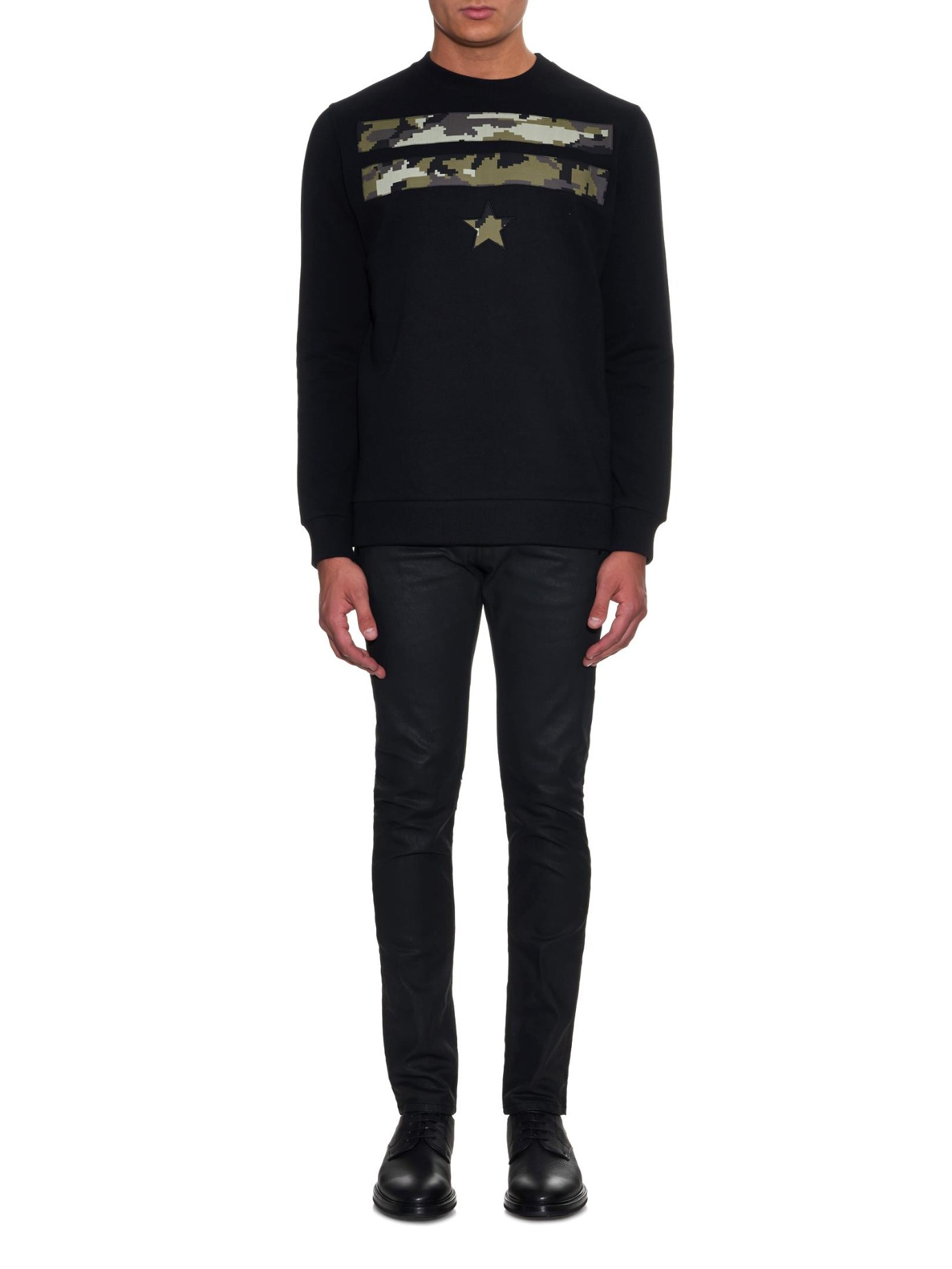 Givenchy Cuban-Fit Stars And Stripes Camo-Print Sweater in Black for Men -  Lyst