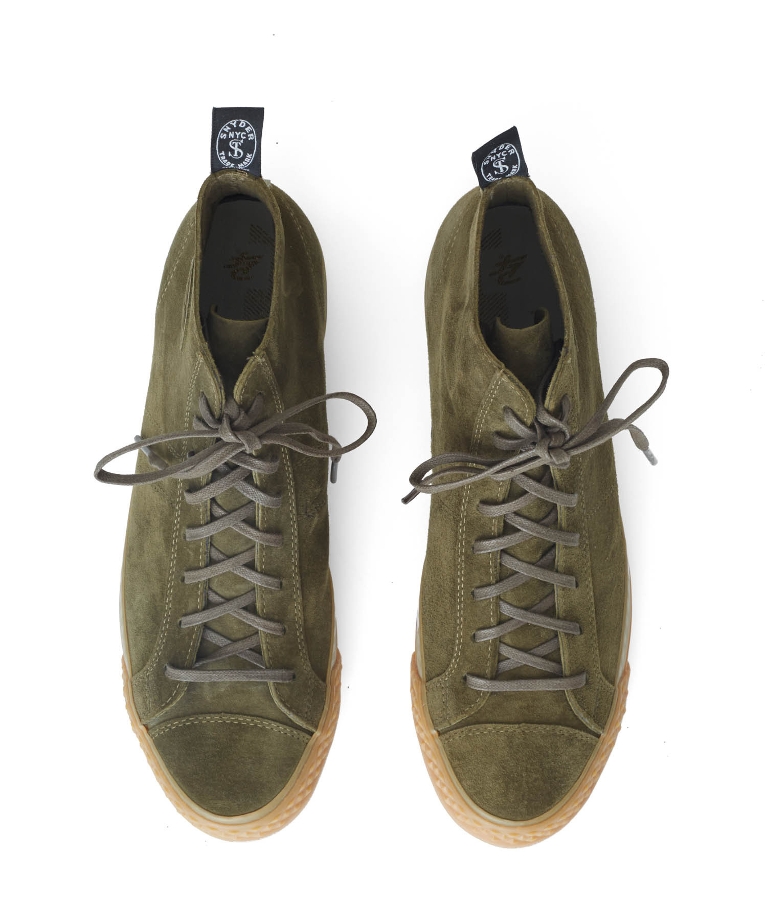 lyst todd snyder suede ts pf flyers sneaker in olive in green pf flyers green