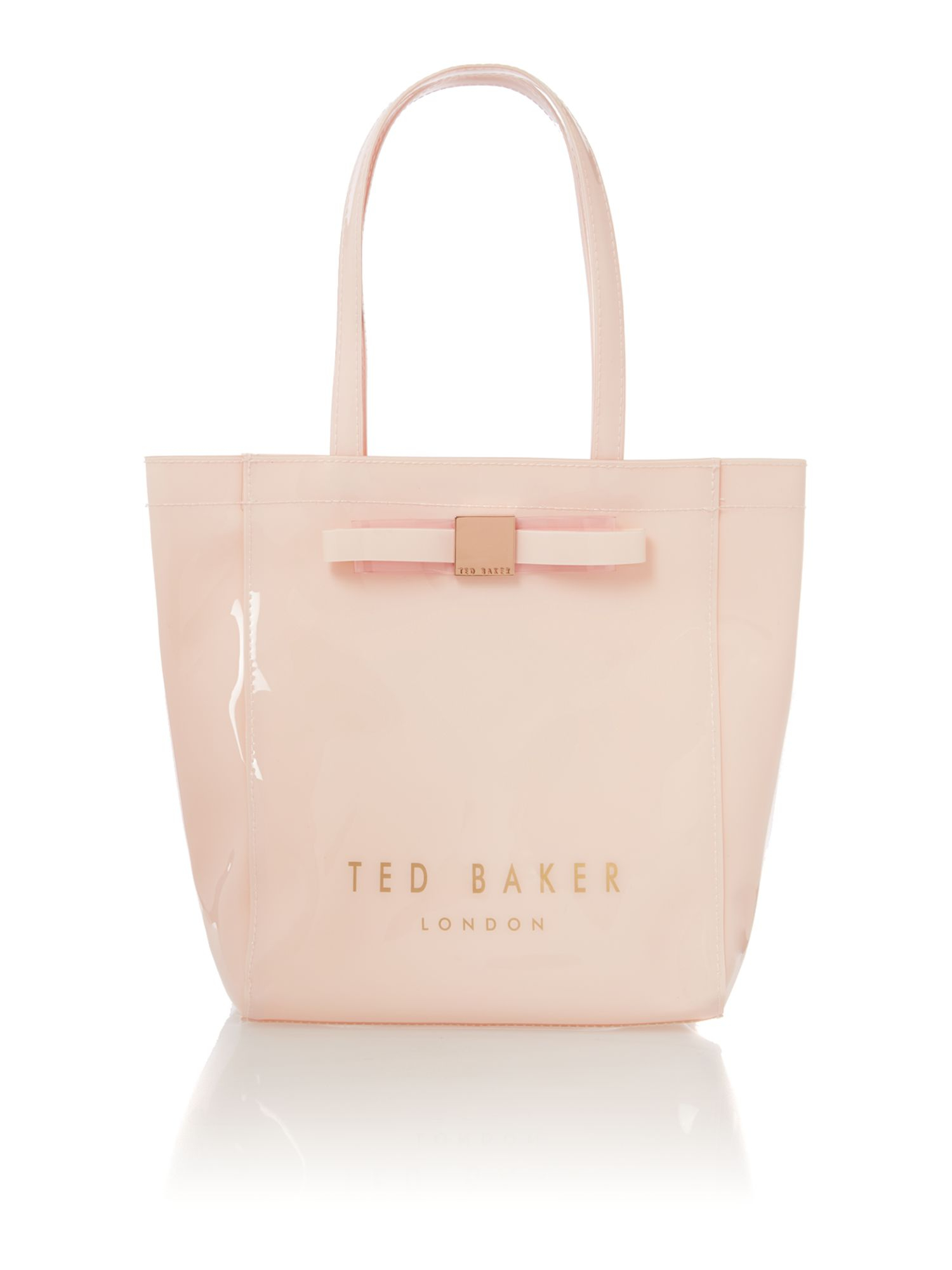 Ted Baker Small Nude Bowcon Tote Bag in Beige (Nude) | Lyst