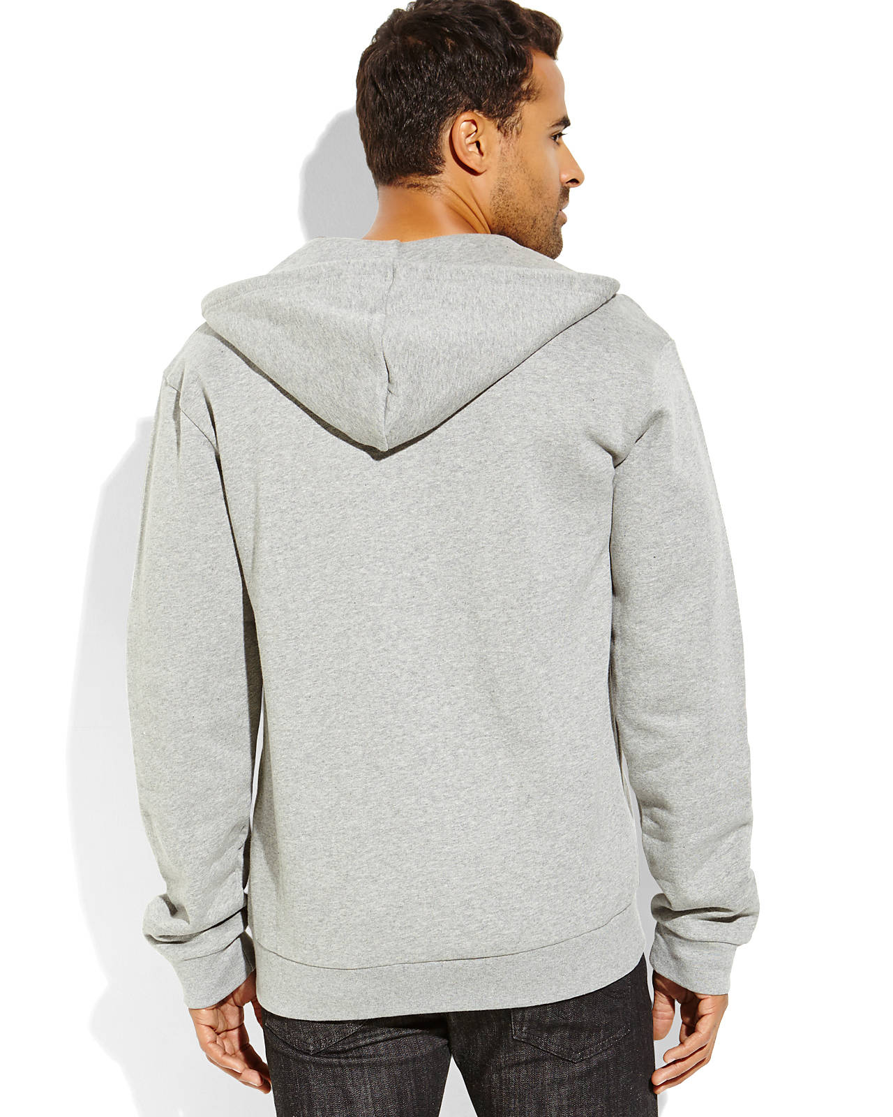 Wesc Grey Zip Hooded Sweatshirt in Gray for Men (Grey) Lyst