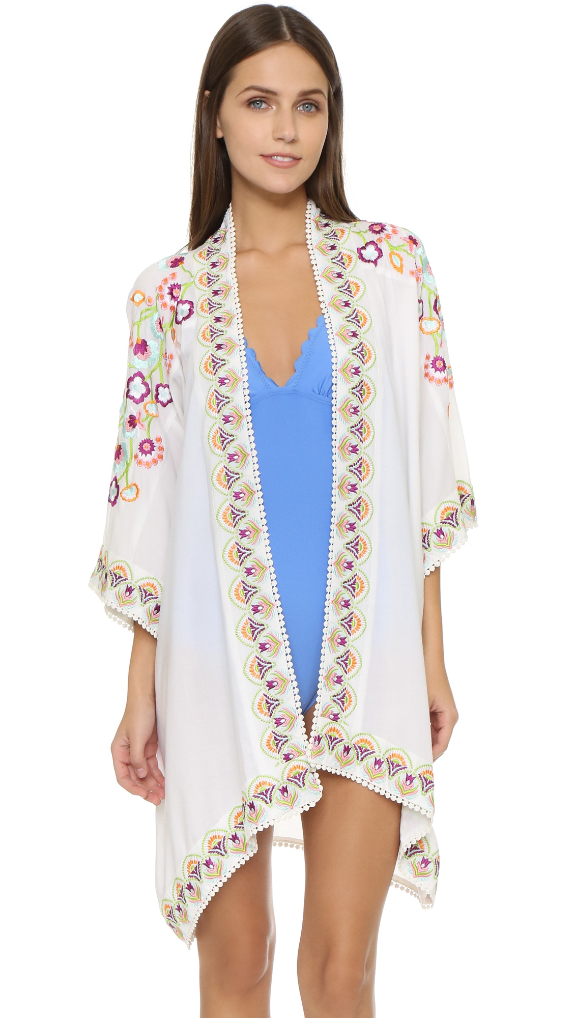 Lyst - Ondademar Cactus Beach Cover Up in White