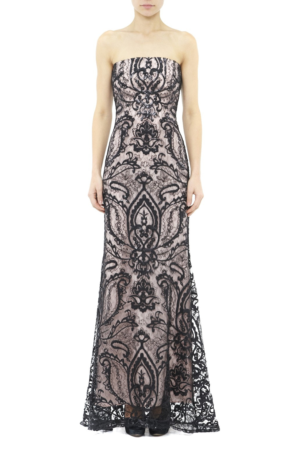 Nicole miller Americano Gown in Black | Lyst