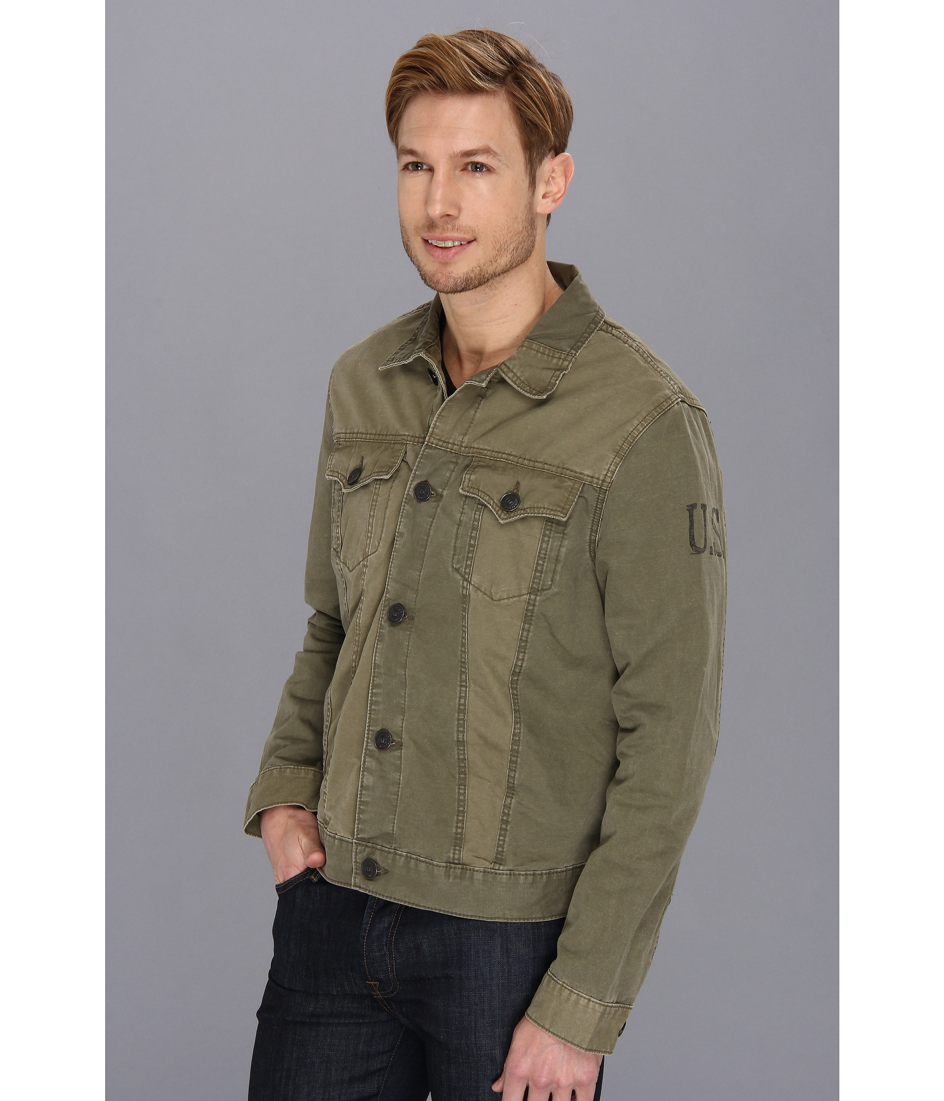 Lyst True Religion Jimmy Trucker Jacket Special Ops in Green for Men