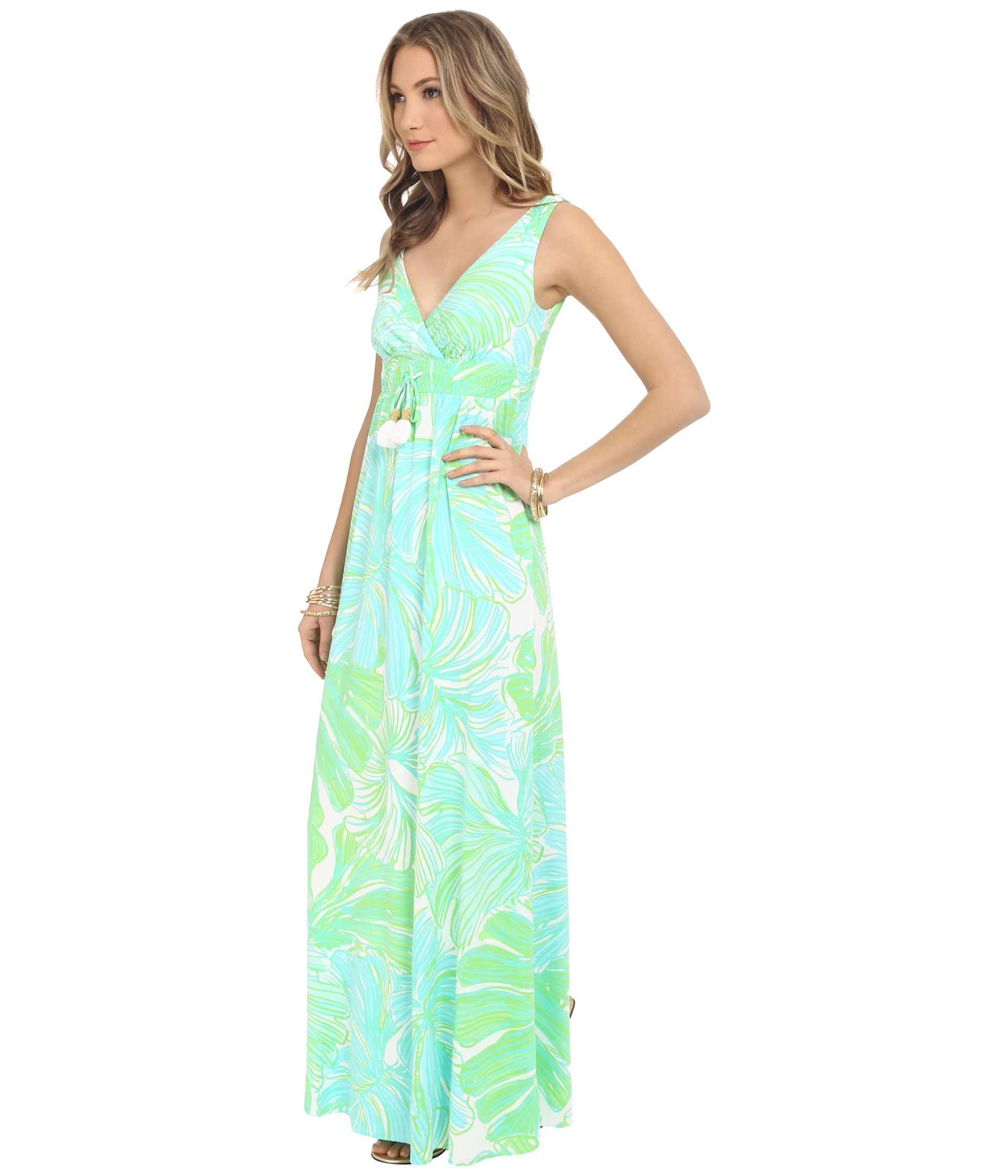 lilly pulitzer green maxi dress