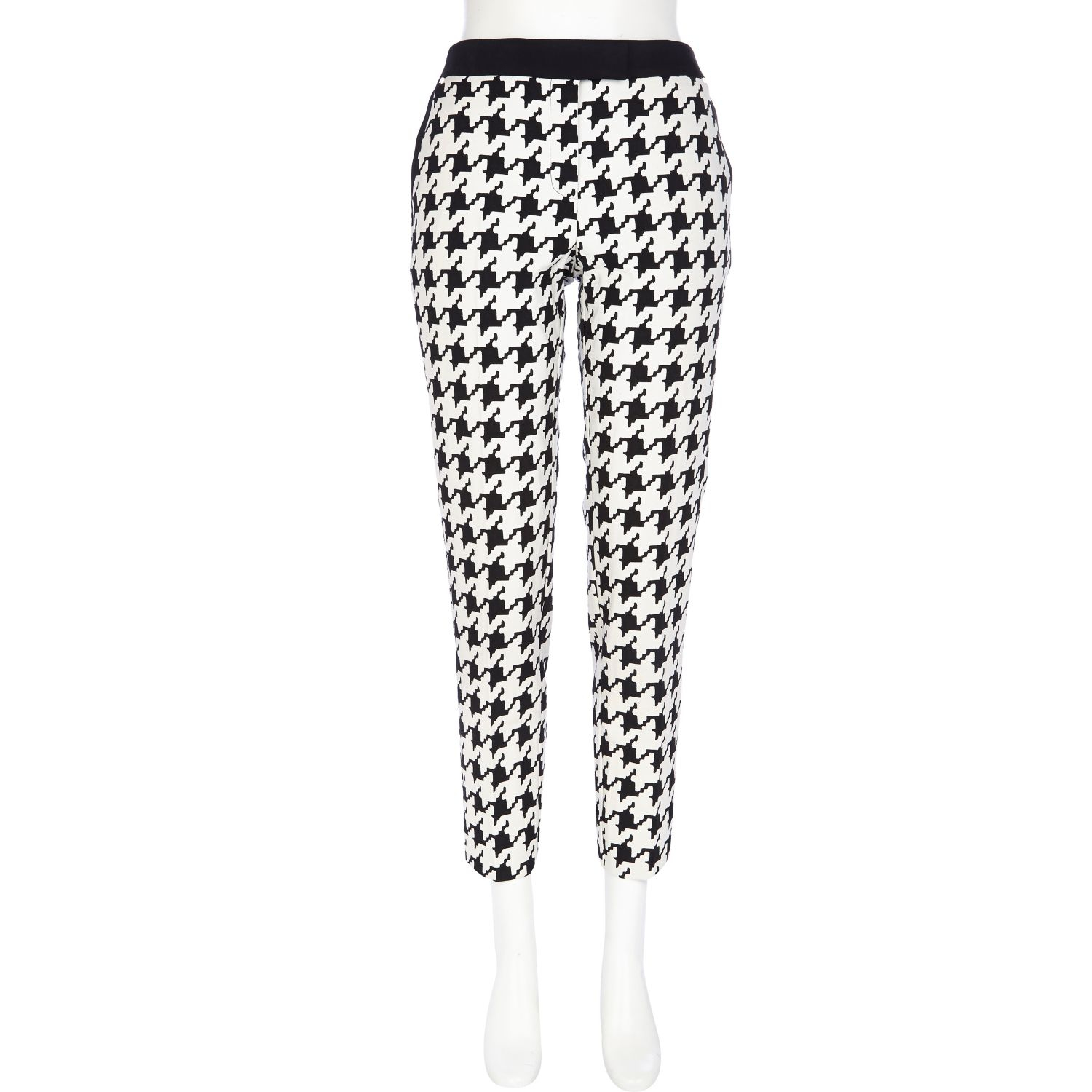 White Dogtooth Cigarette Pants - Lyst