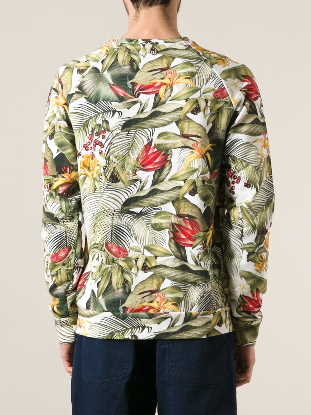 Tropical print sweatshirt Clearance
