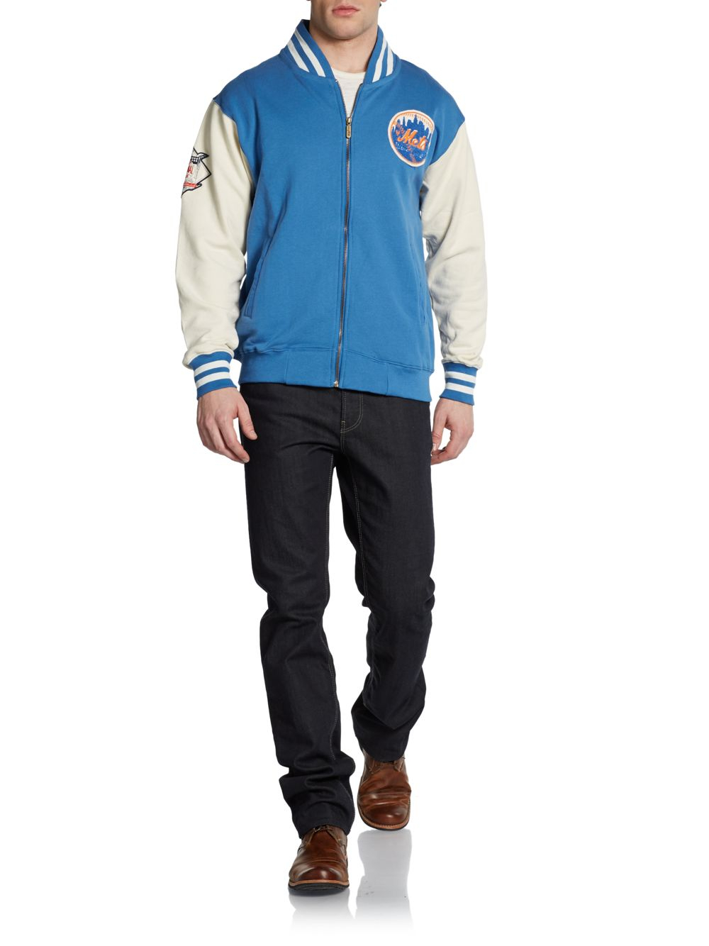 Lyst Red jacket New York Mets Varsity Jacket in Blue for Men