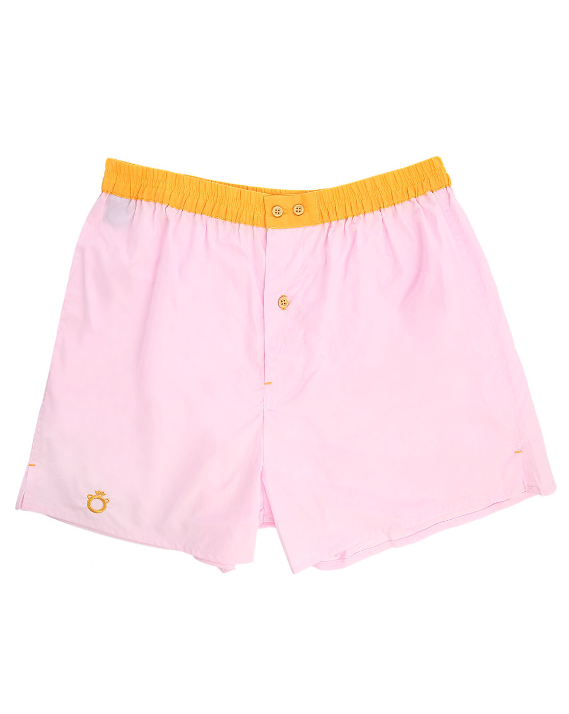 Dagobear Pink Boxer Shorts With Yellow Waistband in Pink for Men Lyst